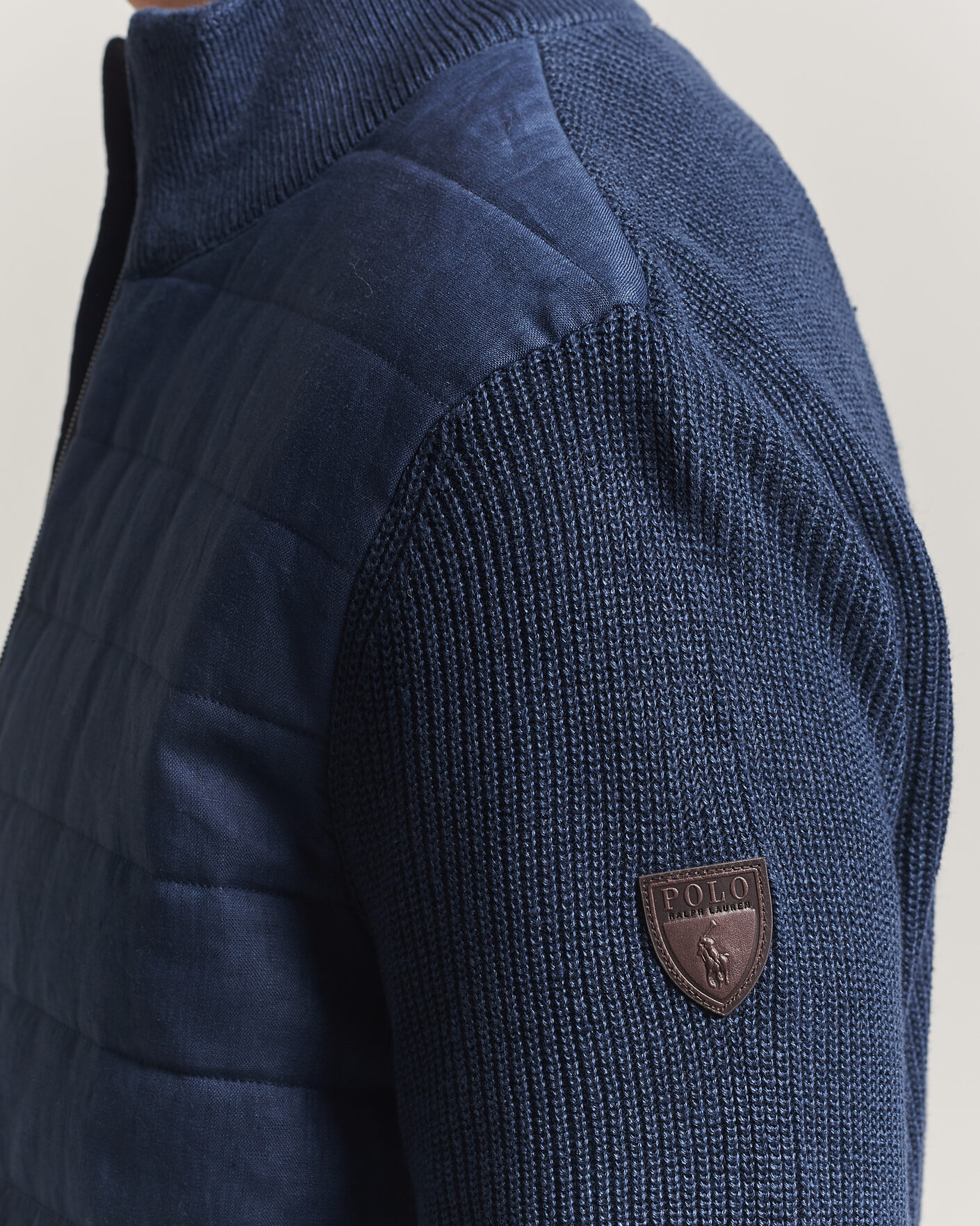 Hombres | Jerséis y prendas de punto | Polo Ralph Lauren | Linen Full Zip Sweater Navy