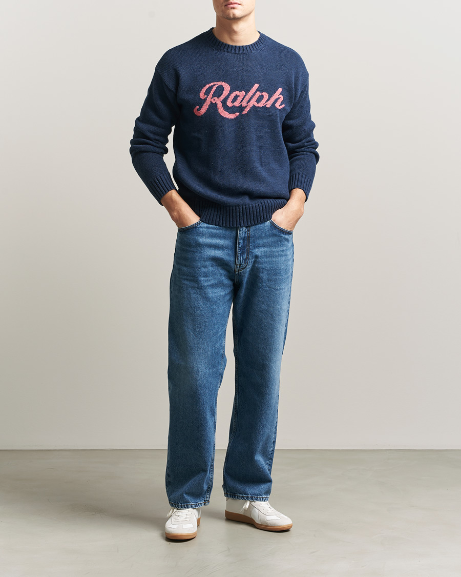 Hombres | Jerséis y prendas de punto | Polo Ralph Lauren | Linen Blend Sweater Dark Cobalt