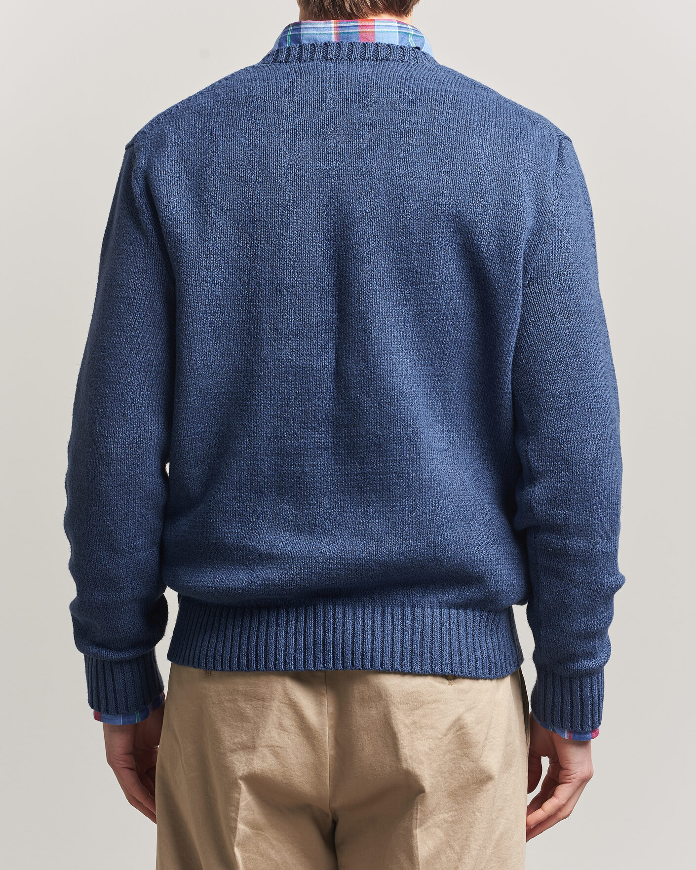 Hombres | Jerséis y prendas de punto | Polo Ralph Lauren | Cotton Linen Bear Sweater Light Navy