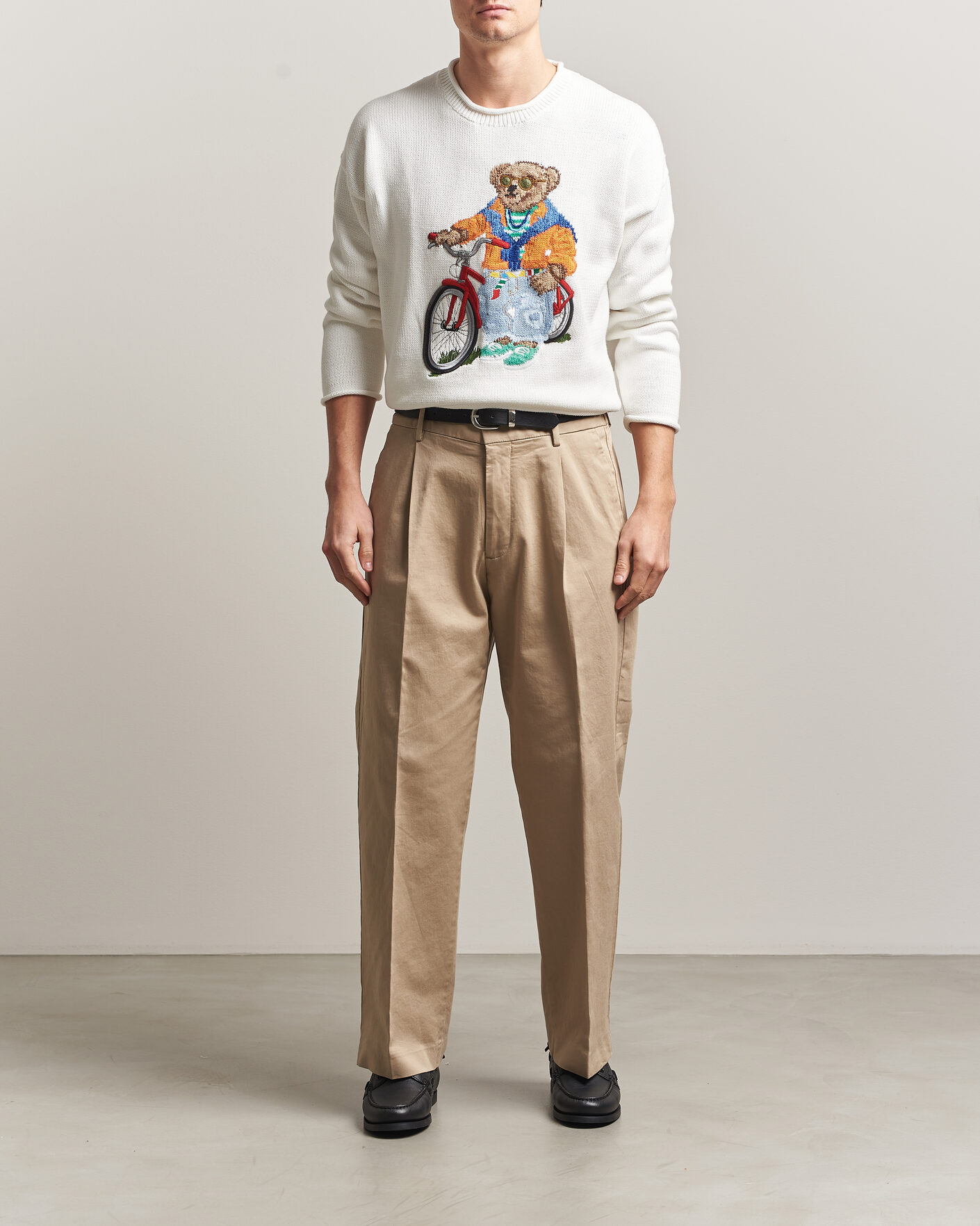 Hombres | Jerséis y prendas de punto | Polo Ralph Lauren | Cotton Bear Sweater Deckwash White