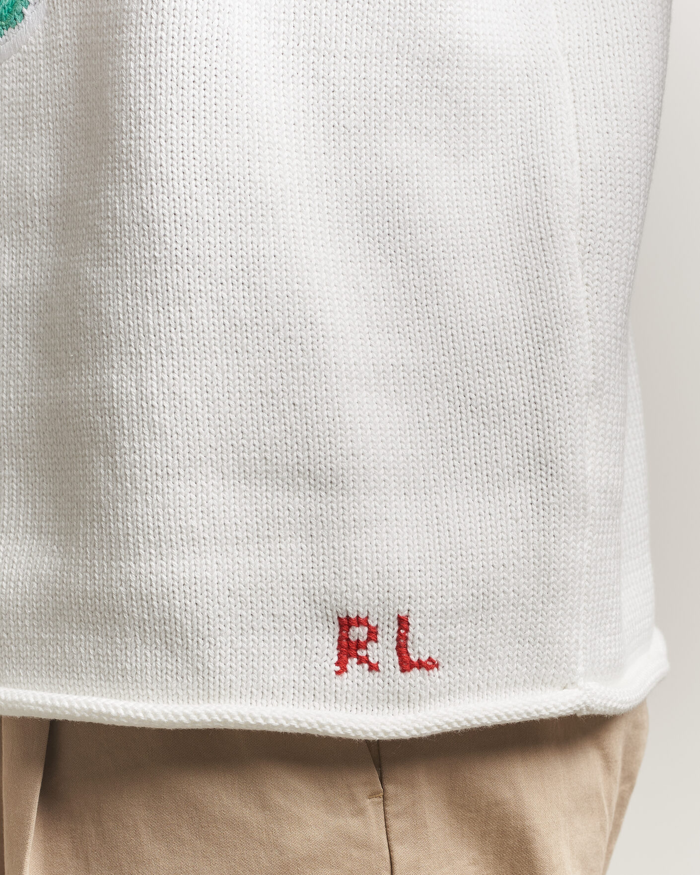 Hombres | Jerséis y prendas de punto | Polo Ralph Lauren | Cotton Bear Sweater Deckwash White