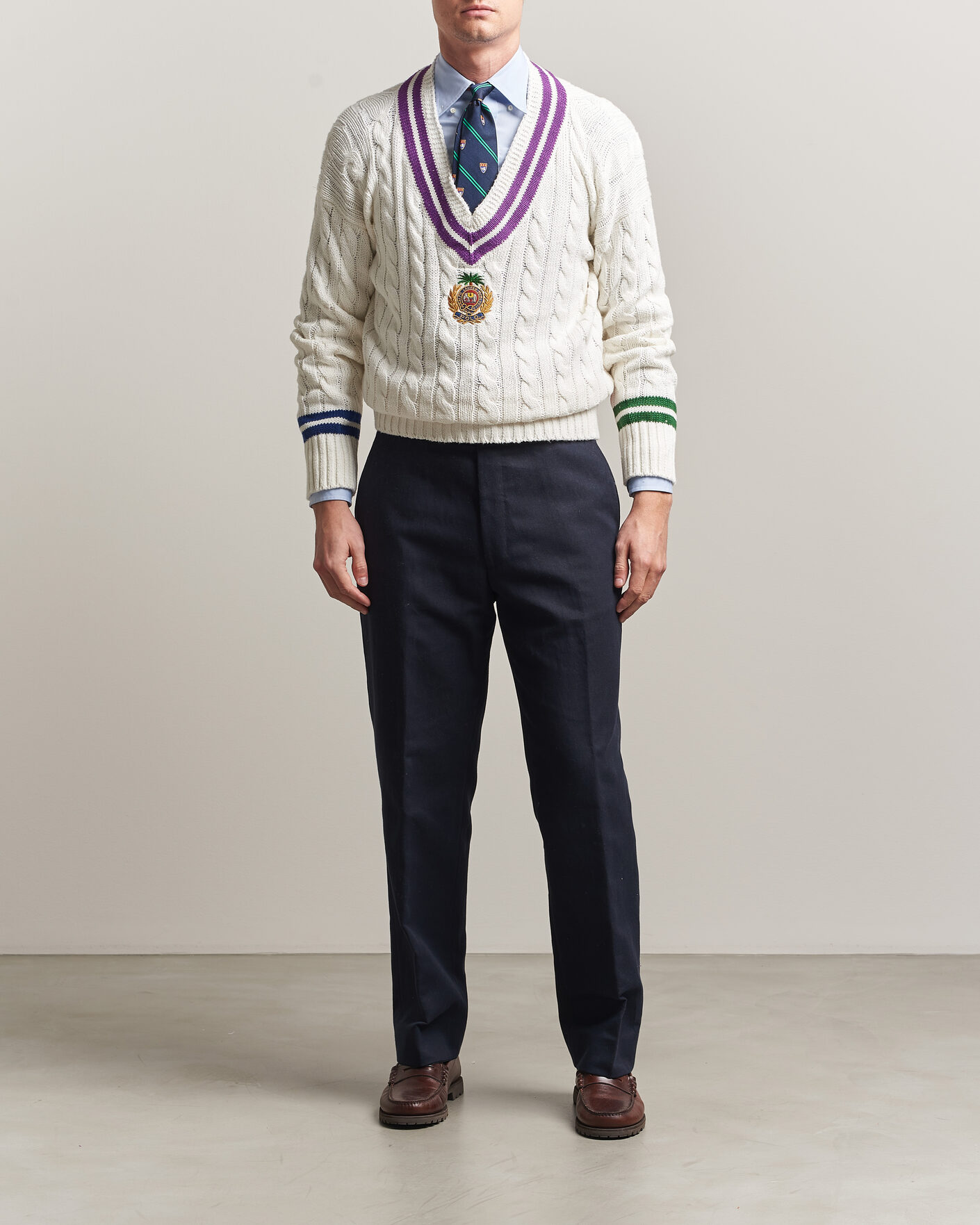 Hombres | Jerséis y prendas de punto | Polo Ralph Lauren | Cotton Linen Blend Sweater Cream Combo
