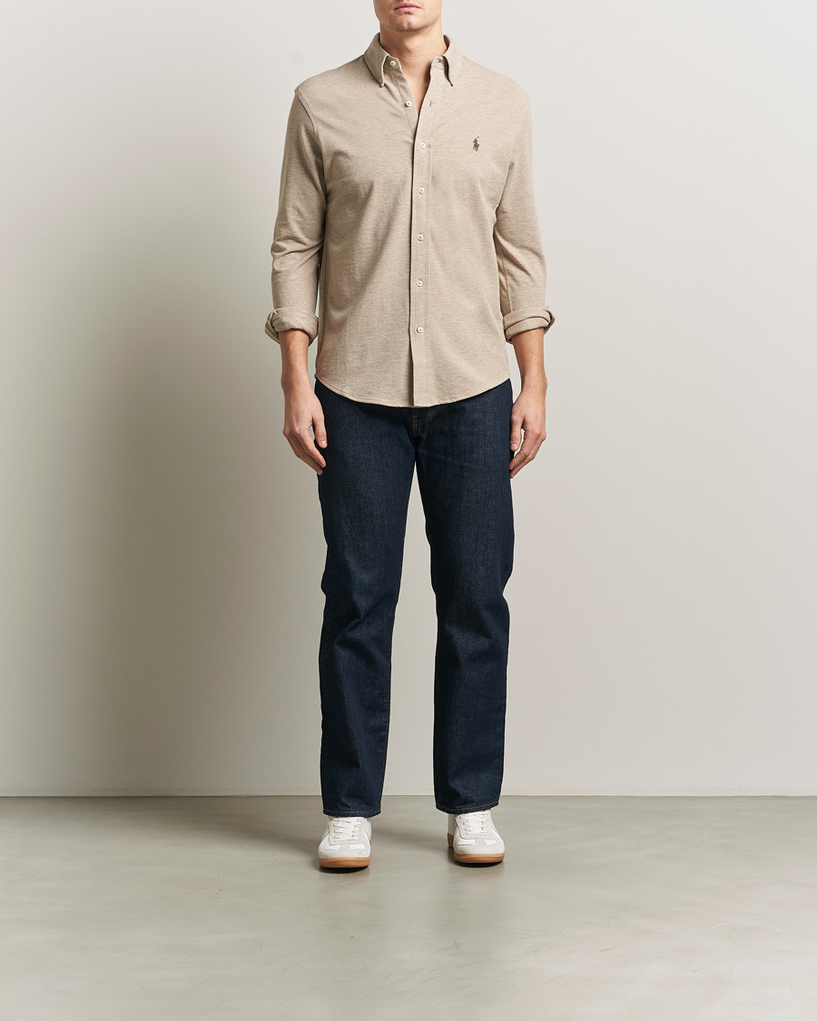 Hombres | Camisas | Polo Ralph Lauren | Featherweight Mesh Shirt Tuscan Beige