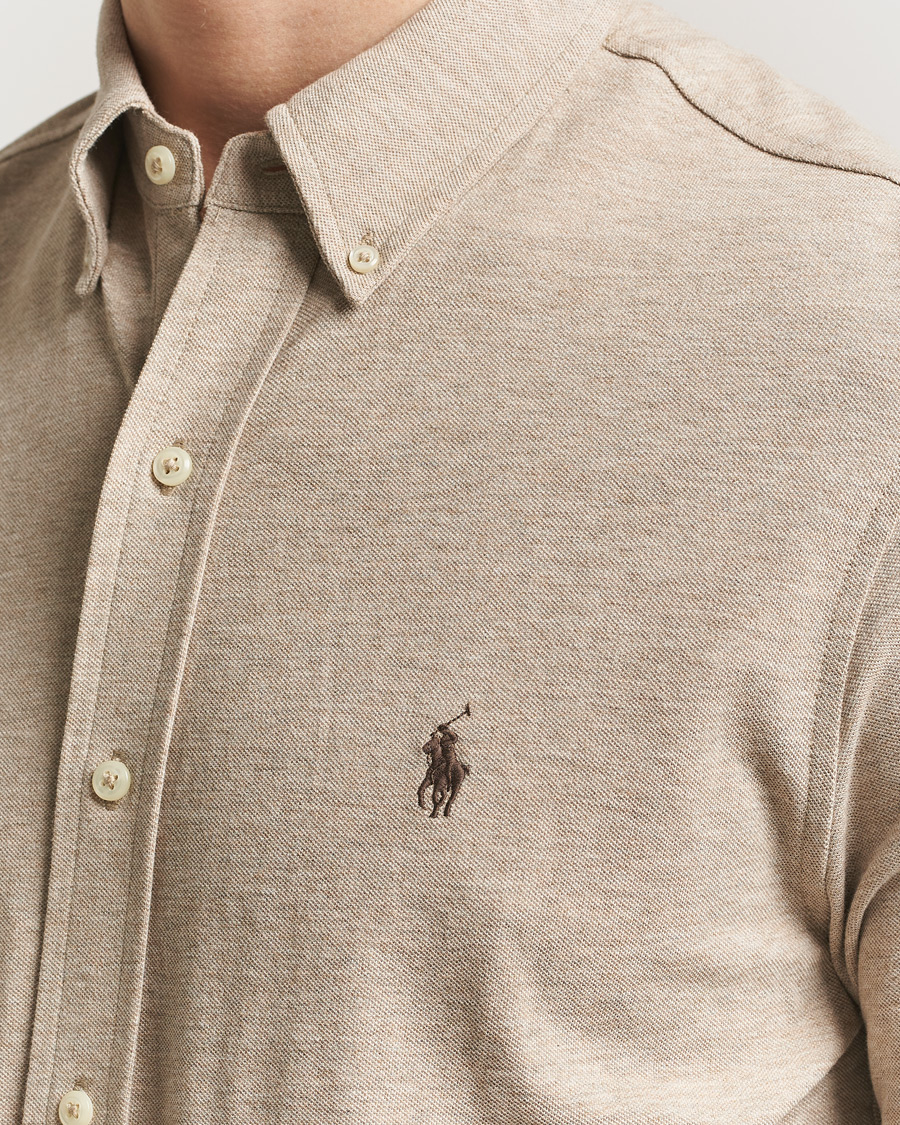 Hombres | Camisas | Polo Ralph Lauren | Featherweight Mesh Shirt Tuscan Beige