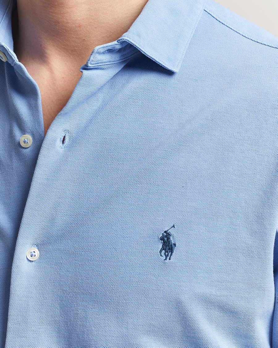 Hombres | Camisas | Polo Ralph Lauren | Featherweight Knitted Shirt Canvas Blue