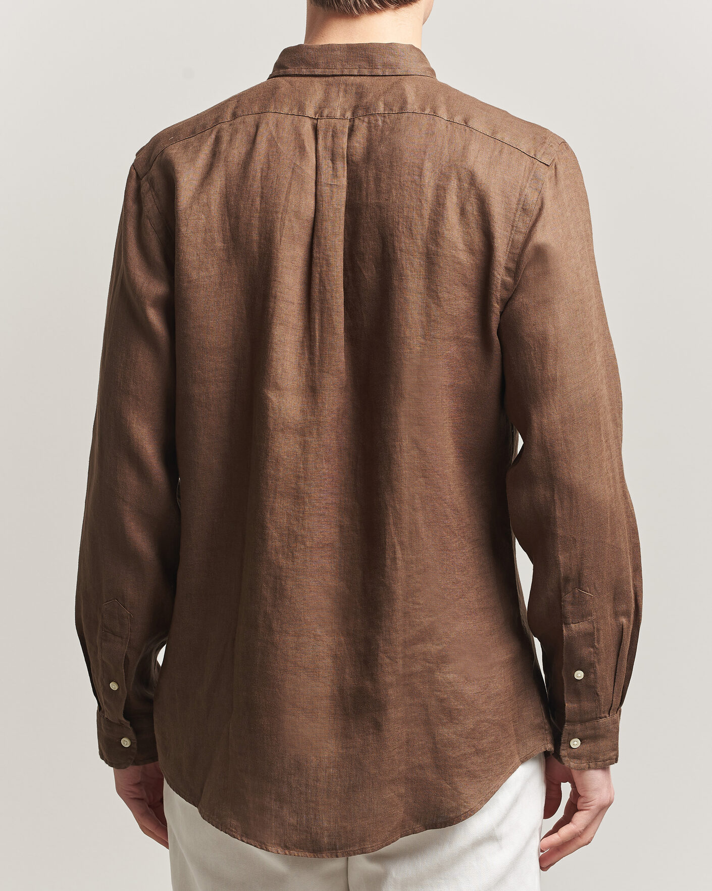 Hombres | Camisas | Polo Ralph Lauren | Slim Fit Linen Shirt Chestnut