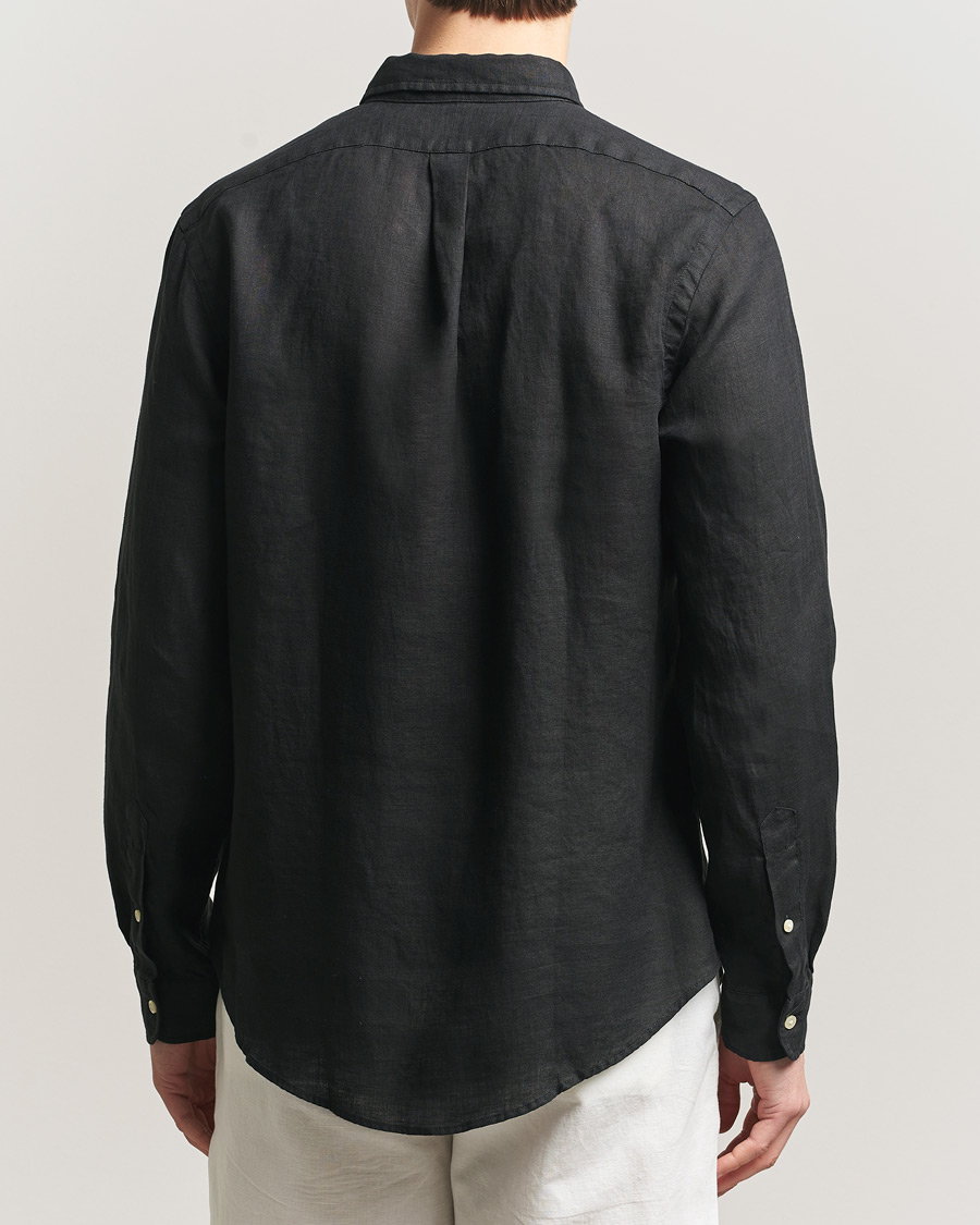 Hombres | Camisas | Polo Ralph Lauren | Slim Fit Linen Shirt Polo Black