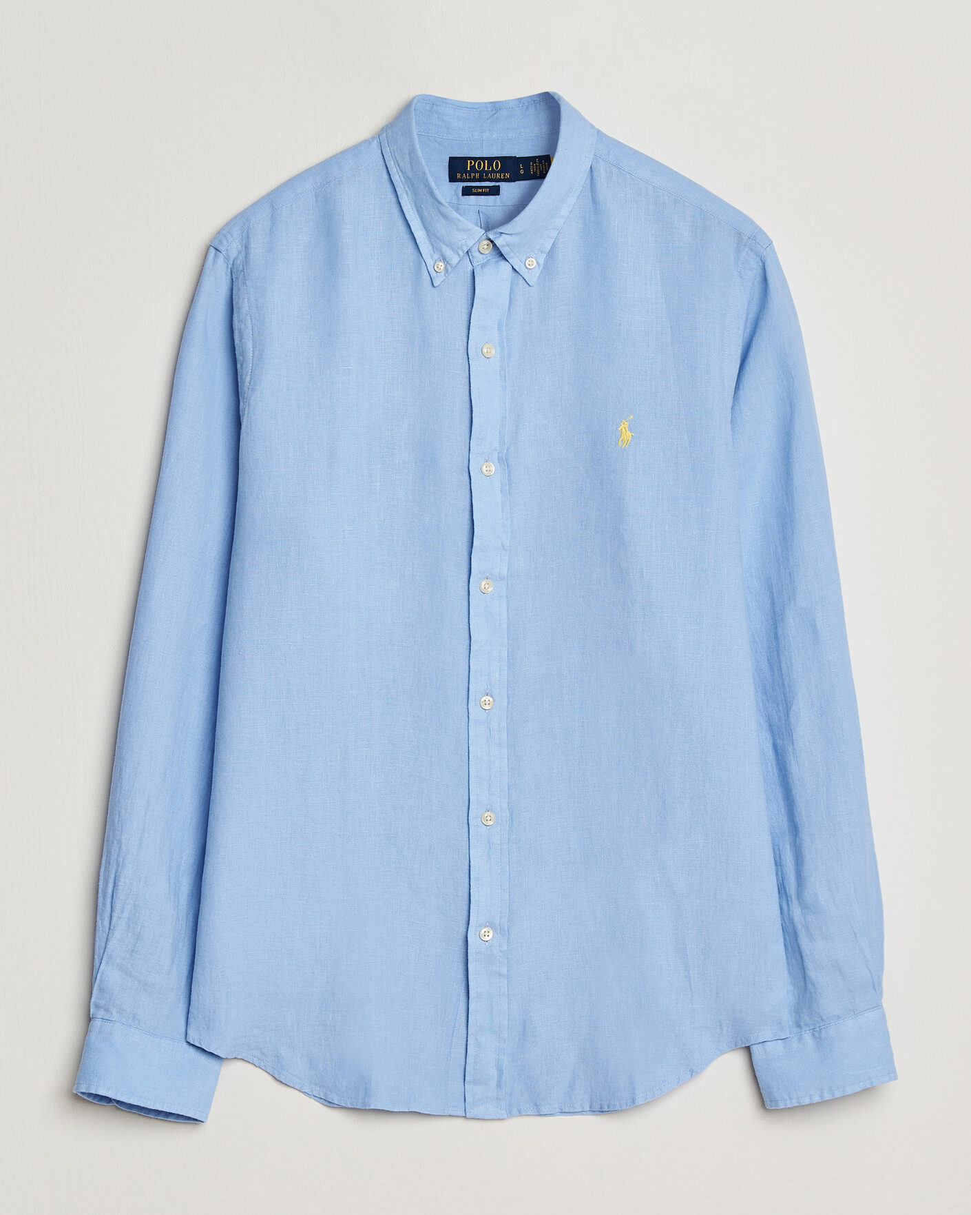 Hombres | Camisas | Polo Ralph Lauren | Slim Fit Linen Shirt Austin Blue