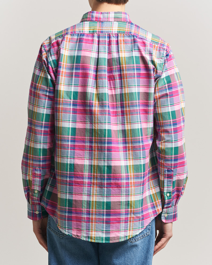 Hombres | Camisas | Polo Ralph Lauren | Custom Fit Checked Oxford Shirt Pink/Blue Multi