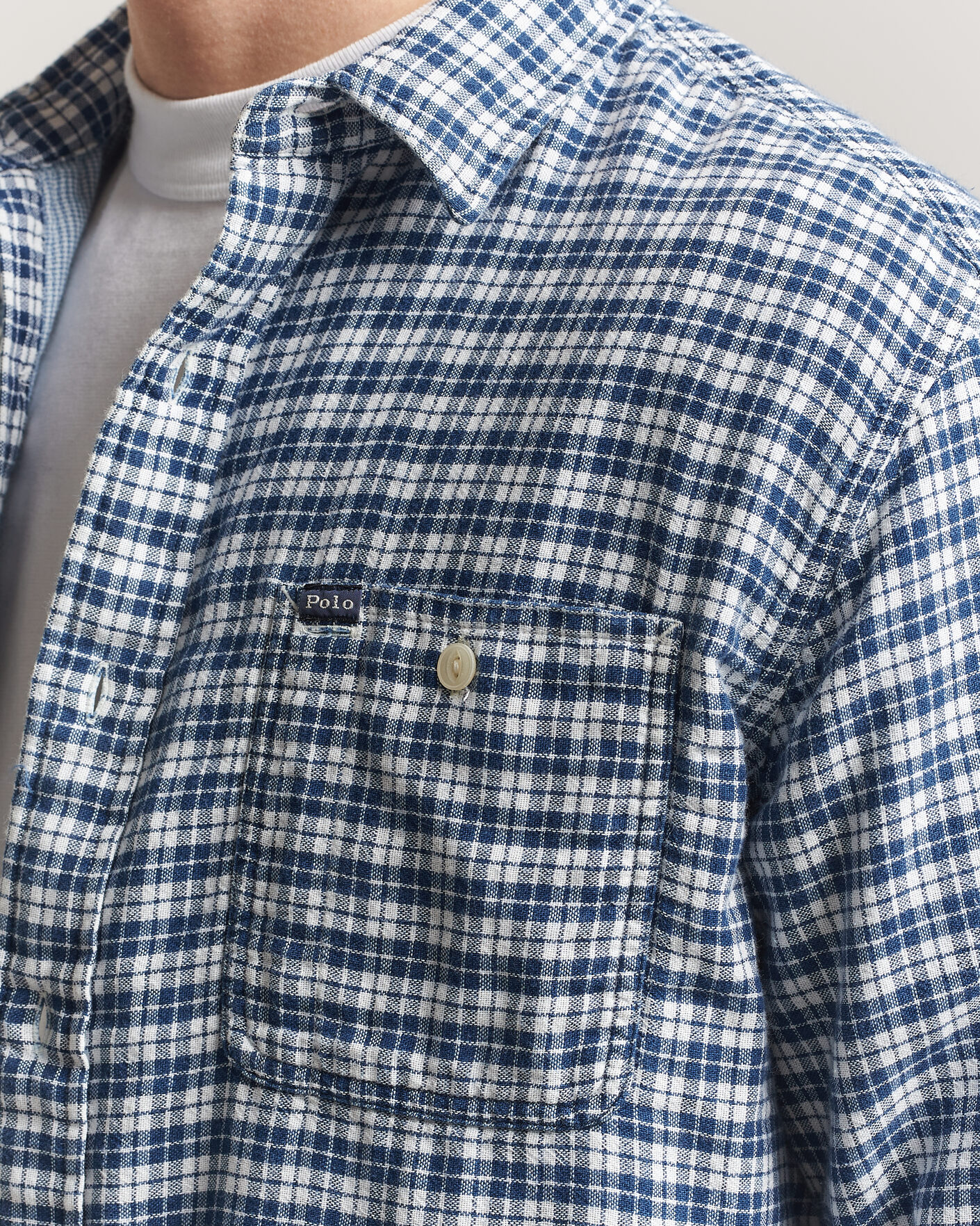 Hombres | Camisas | Polo Ralph Lauren | Double Faced Oxford Shirt Dark Indigo Cream