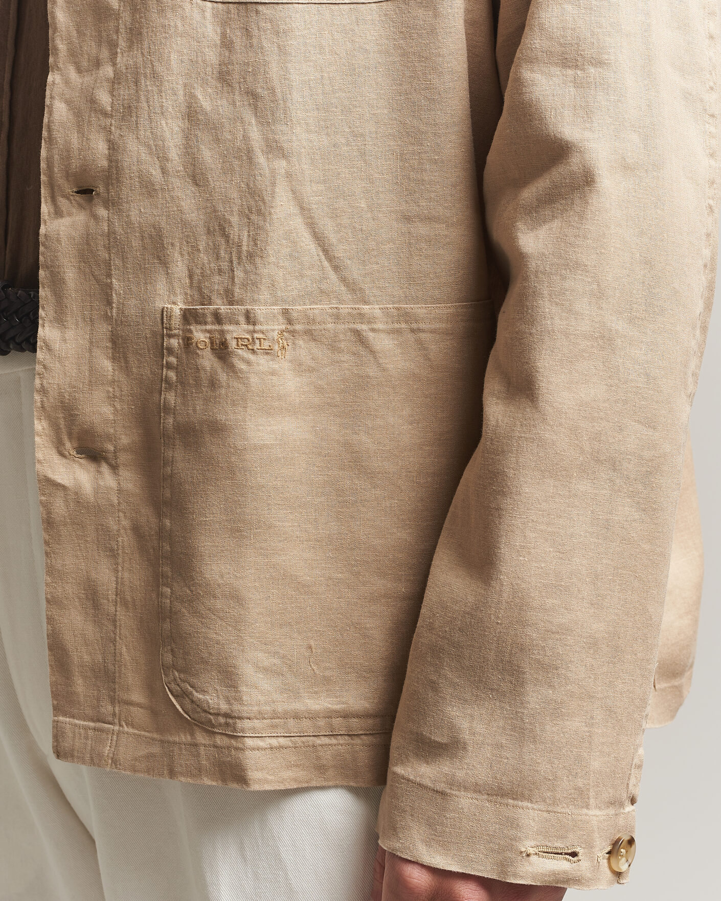 Hombres | Camisas | Polo Ralph Lauren | Stretch Linen Overshirt Coastal Beige