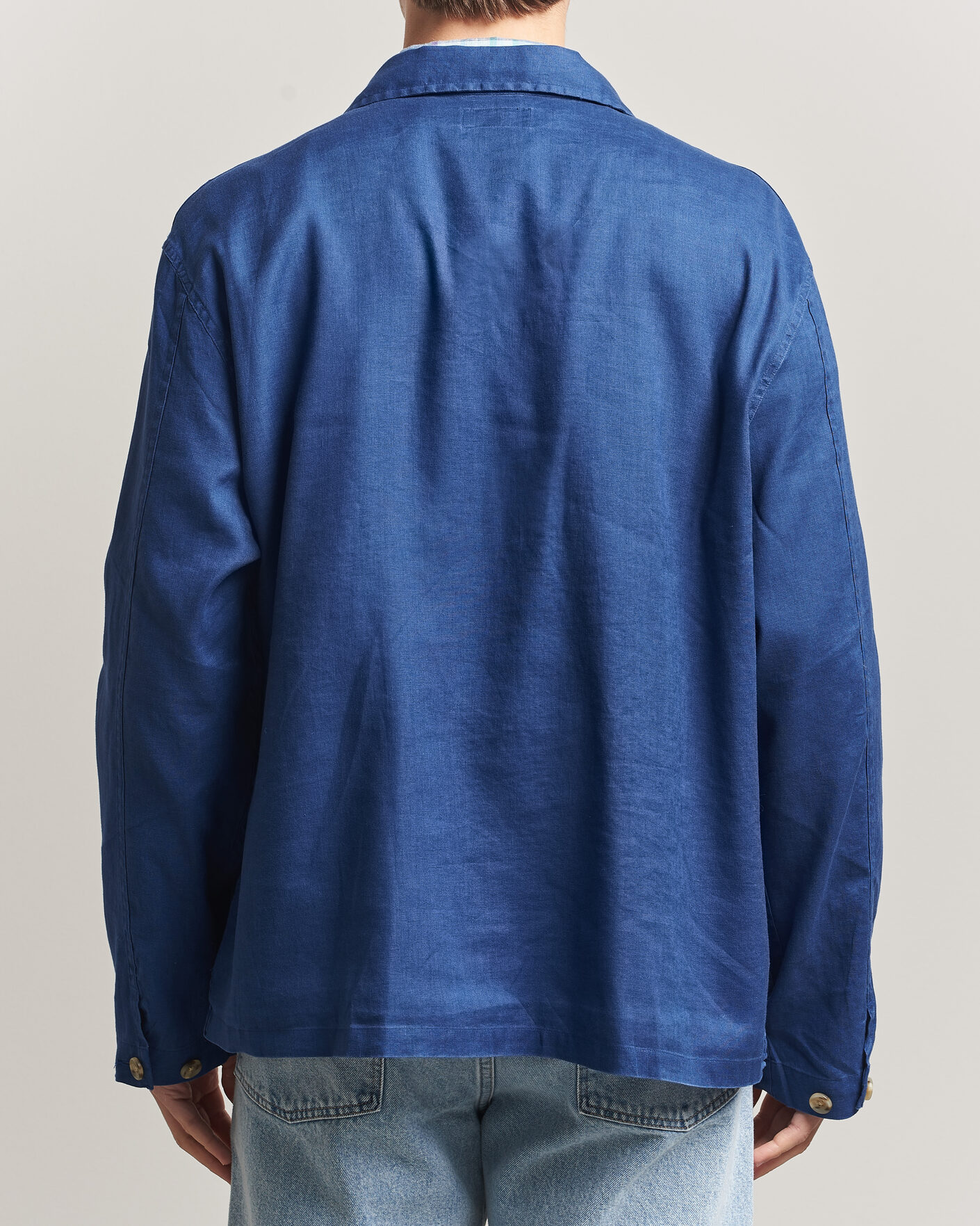 Hombres | Camisas | Polo Ralph Lauren | Stretch Linen Overshirt Annapolis Blue