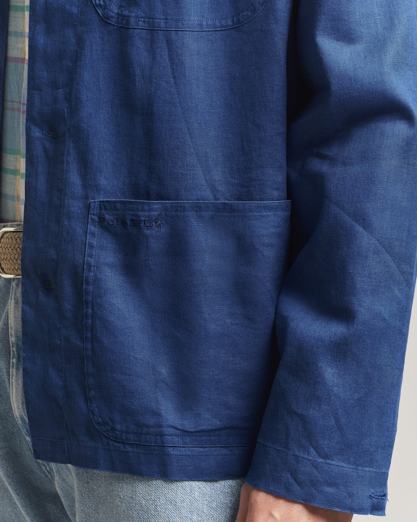 Hombres | Camisas | Polo Ralph Lauren | Stretch Linen Overshirt Annapolis Blue