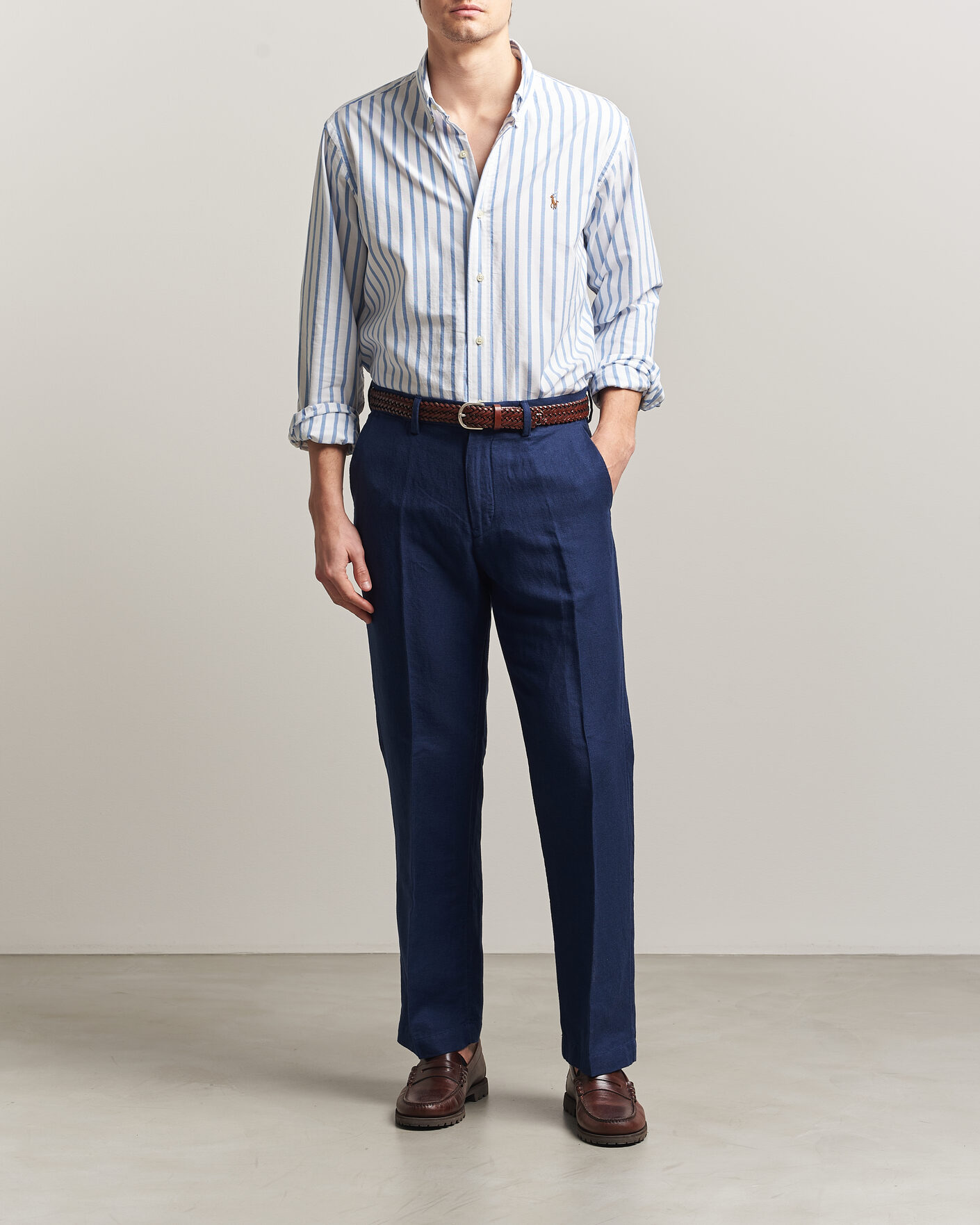 Hombres | Pantalones | Polo Ralph Lauren | Cotton Linen Pants Newport Navy