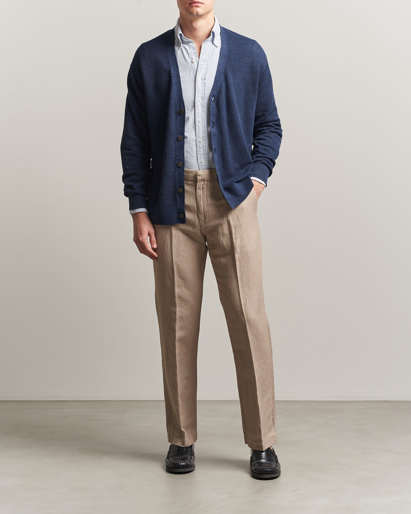 Hombres | Pantalones | Polo Ralph Lauren | Cotton Linen Pants Madison Tan Stone Grey