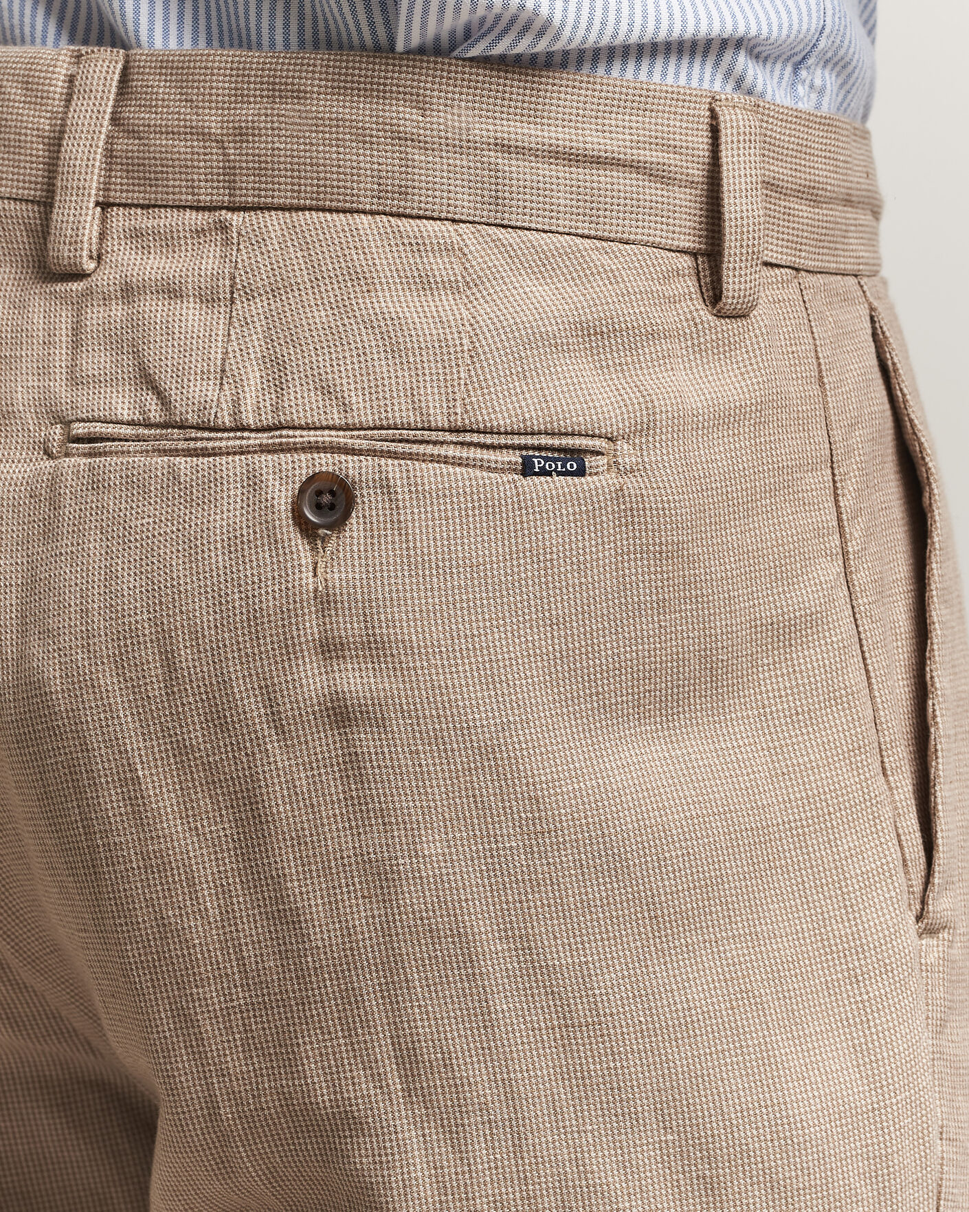 Hombres | Pantalones | Polo Ralph Lauren | Cotton Linen Pants Madison Tan Stone Grey