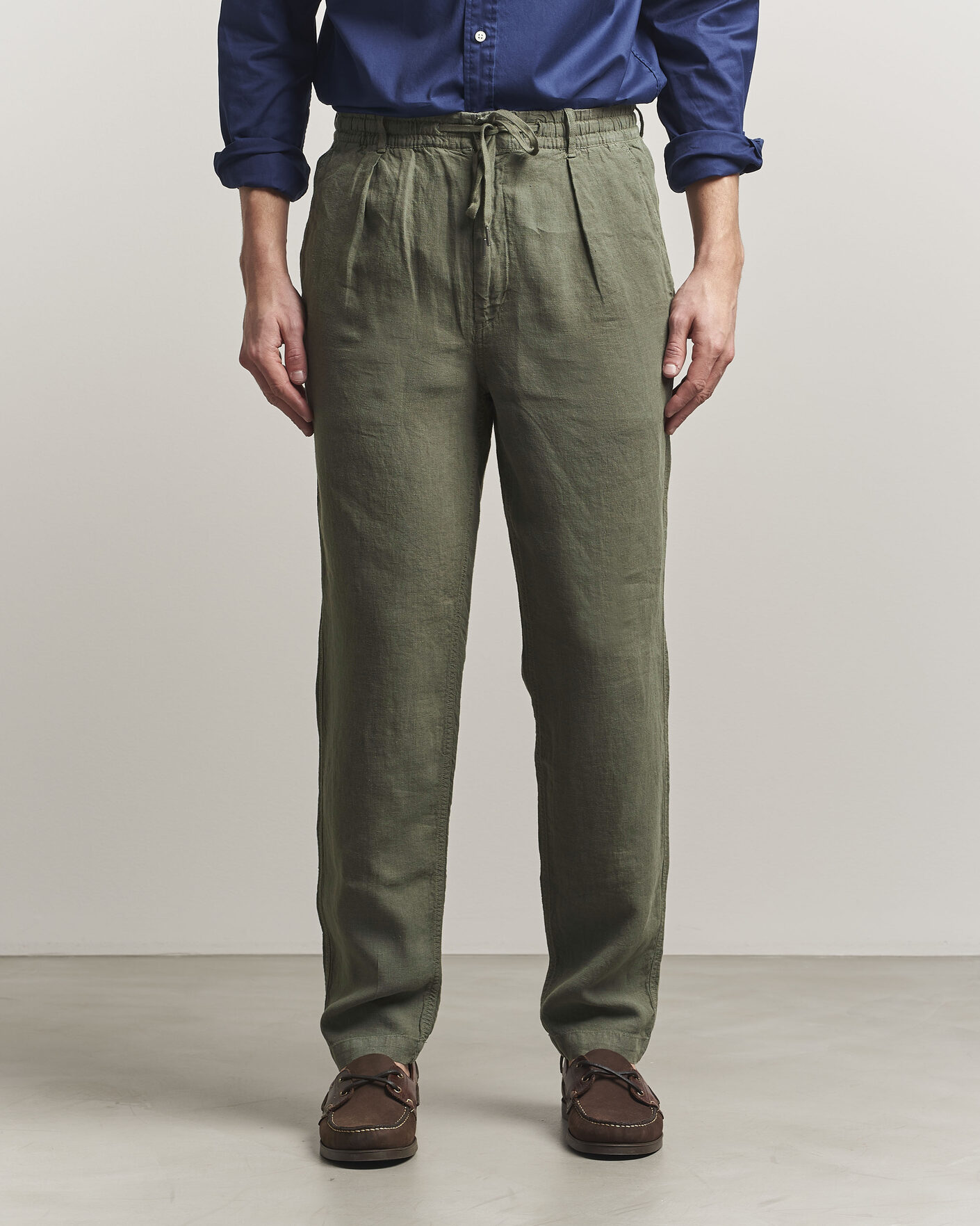 Hombres | Pantalones | Polo Ralph Lauren | Prepster Linen Trousers New Olive