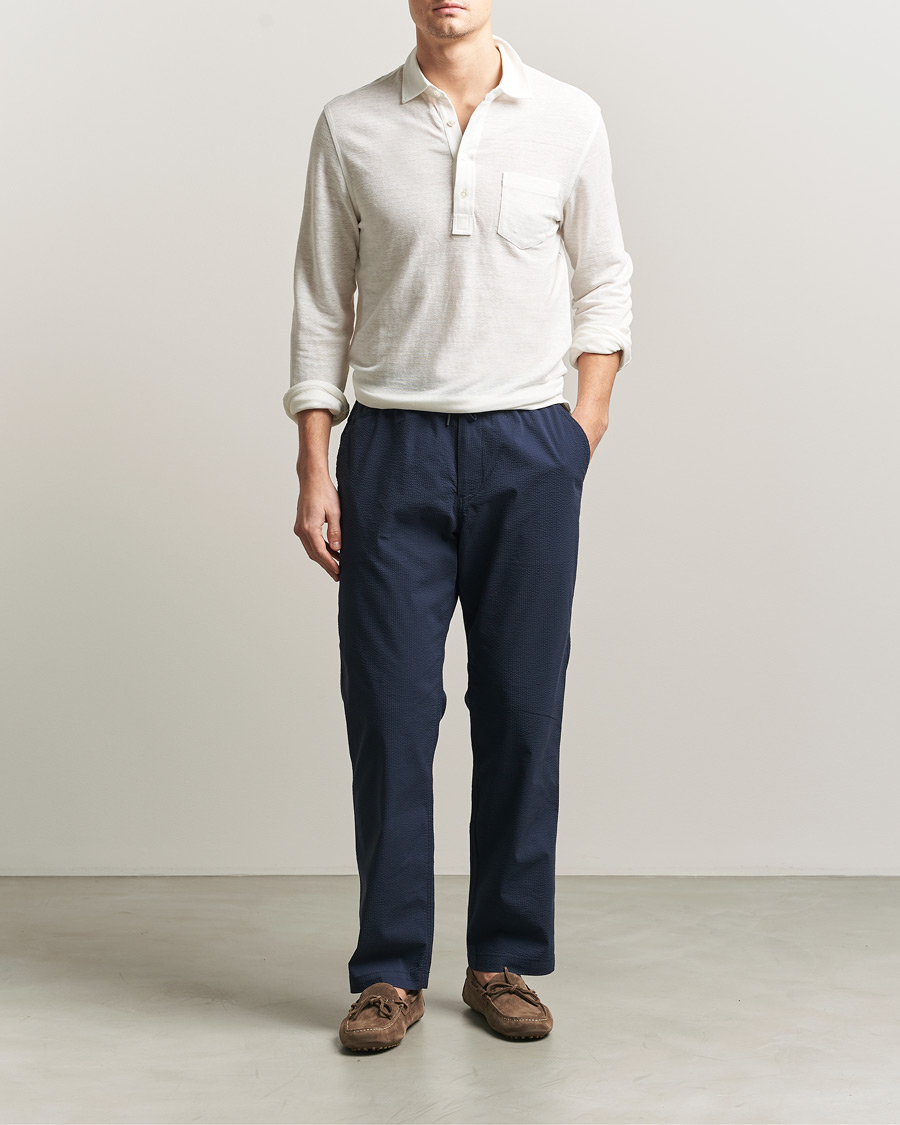 Hombres | Pantalones | Polo Ralph Lauren | Seersucker Pants Newport Navy