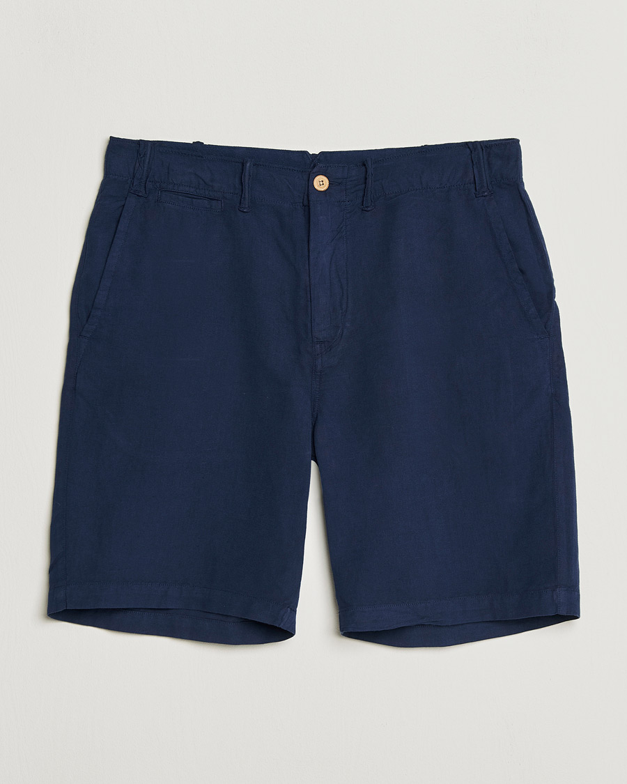 Hombres | Pantalones cortos | Polo Ralph Lauren | Cotton/Linen Shorts Spring Navy
