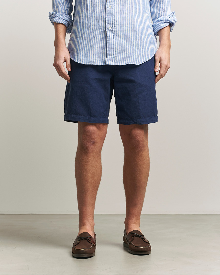 Hombres | Pantalones cortos | Polo Ralph Lauren | Cotton/Linen Shorts Spring Navy