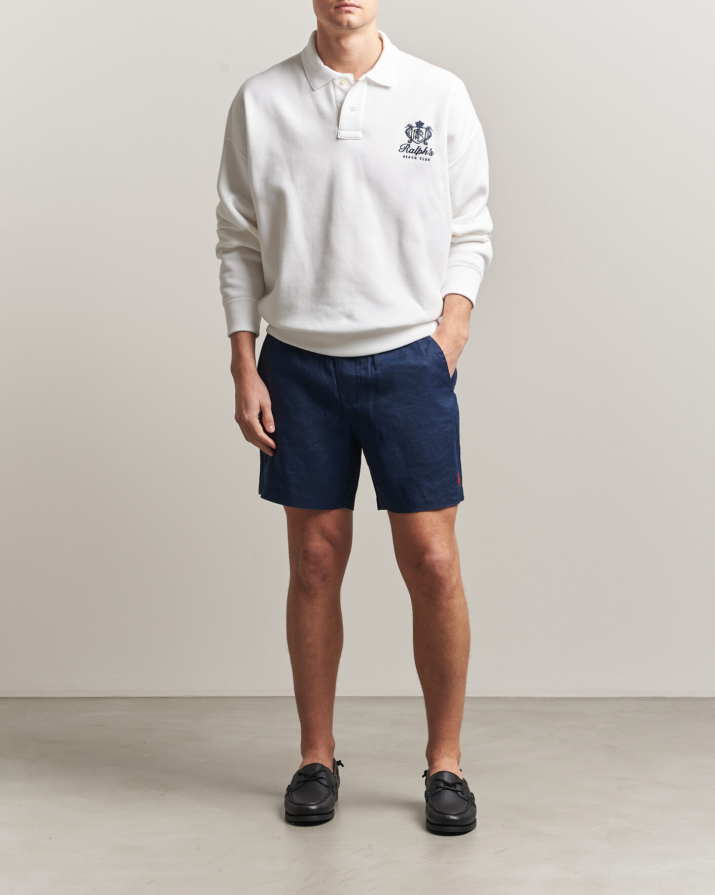 Hombres | Pantalones cortos | Polo Ralph Lauren | Dyed Linen Shorts Newport Navy