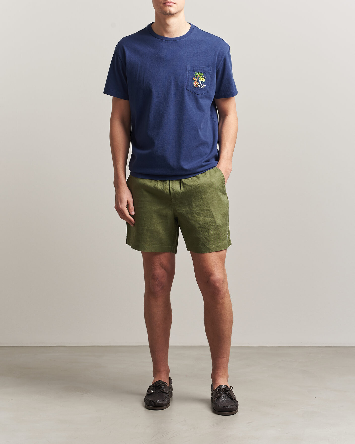 Hombres | Pantalones cortos | Polo Ralph Lauren | Dyed Linen Shorts Garden Trail