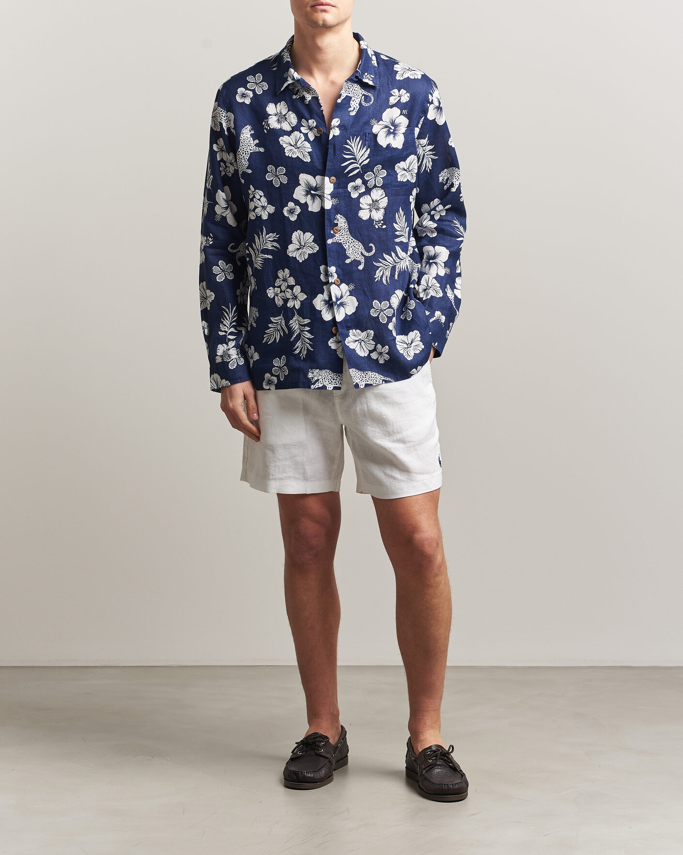 Hombres | Pantalones cortos | Polo Ralph Lauren | Dyed Linen Shorts White