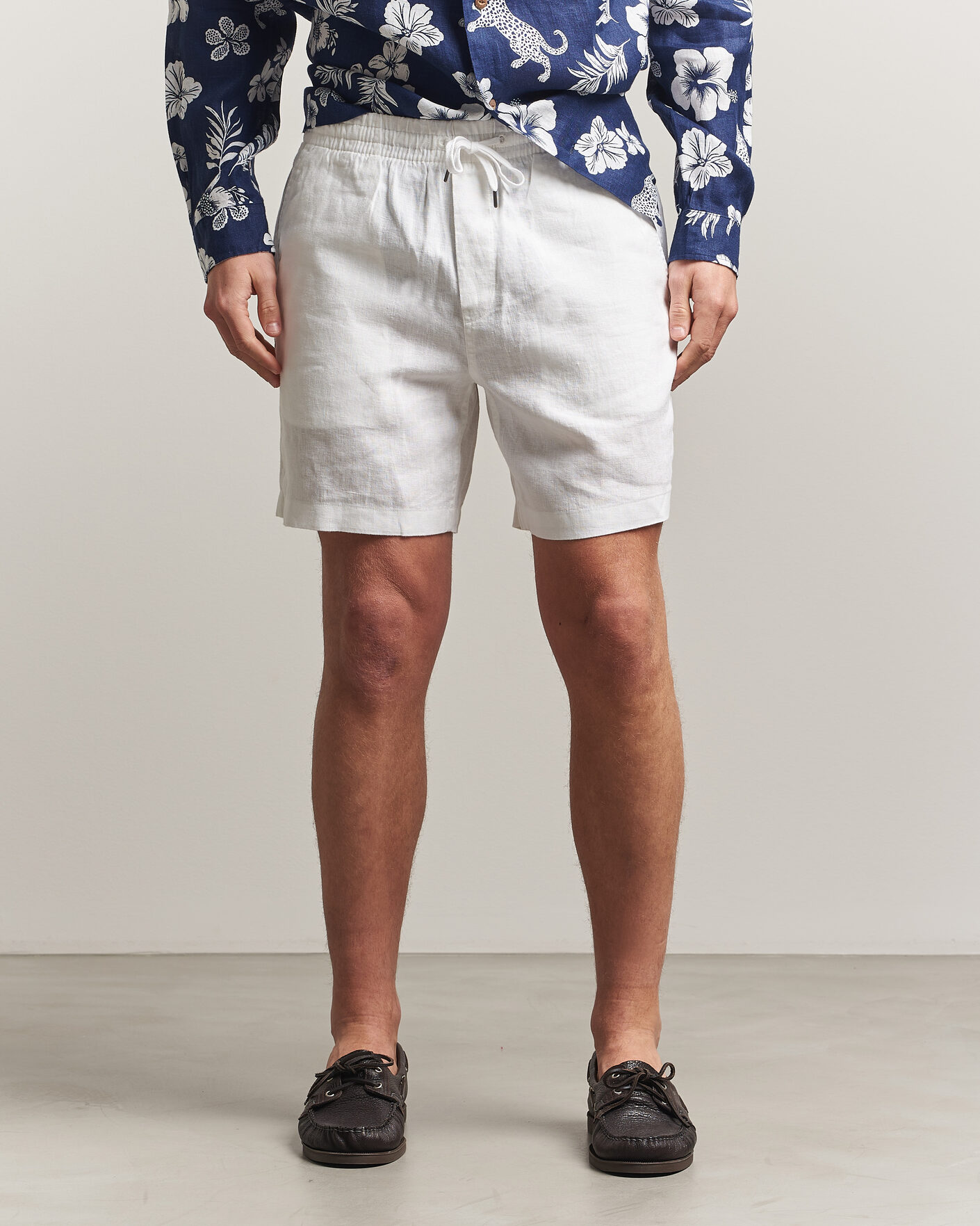 Hombres | Pantalones cortos | Polo Ralph Lauren | Dyed Linen Shorts White