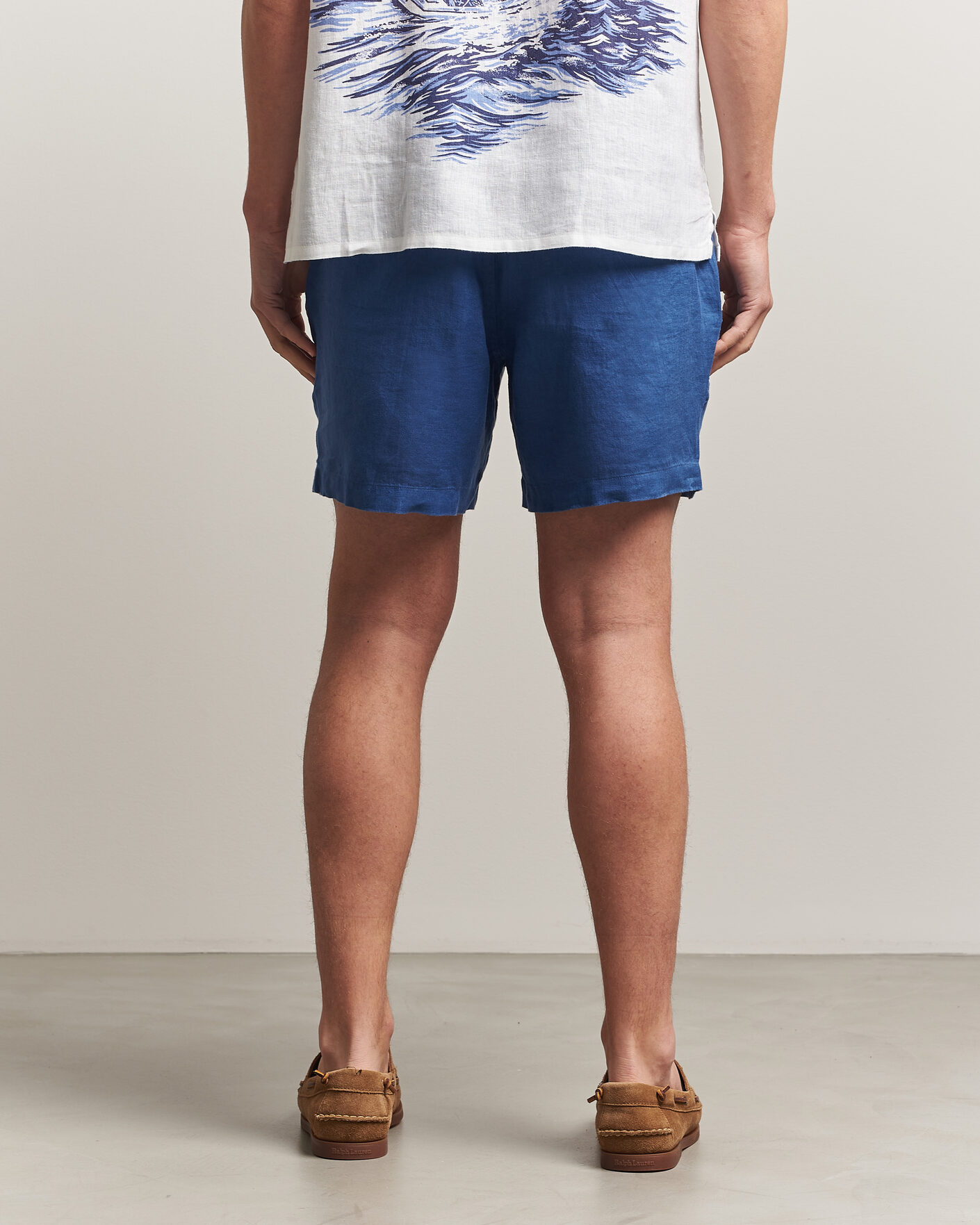 Hombres | Pantalones cortos | Polo Ralph Lauren | Dyed Linen Shorts Dusty Azure