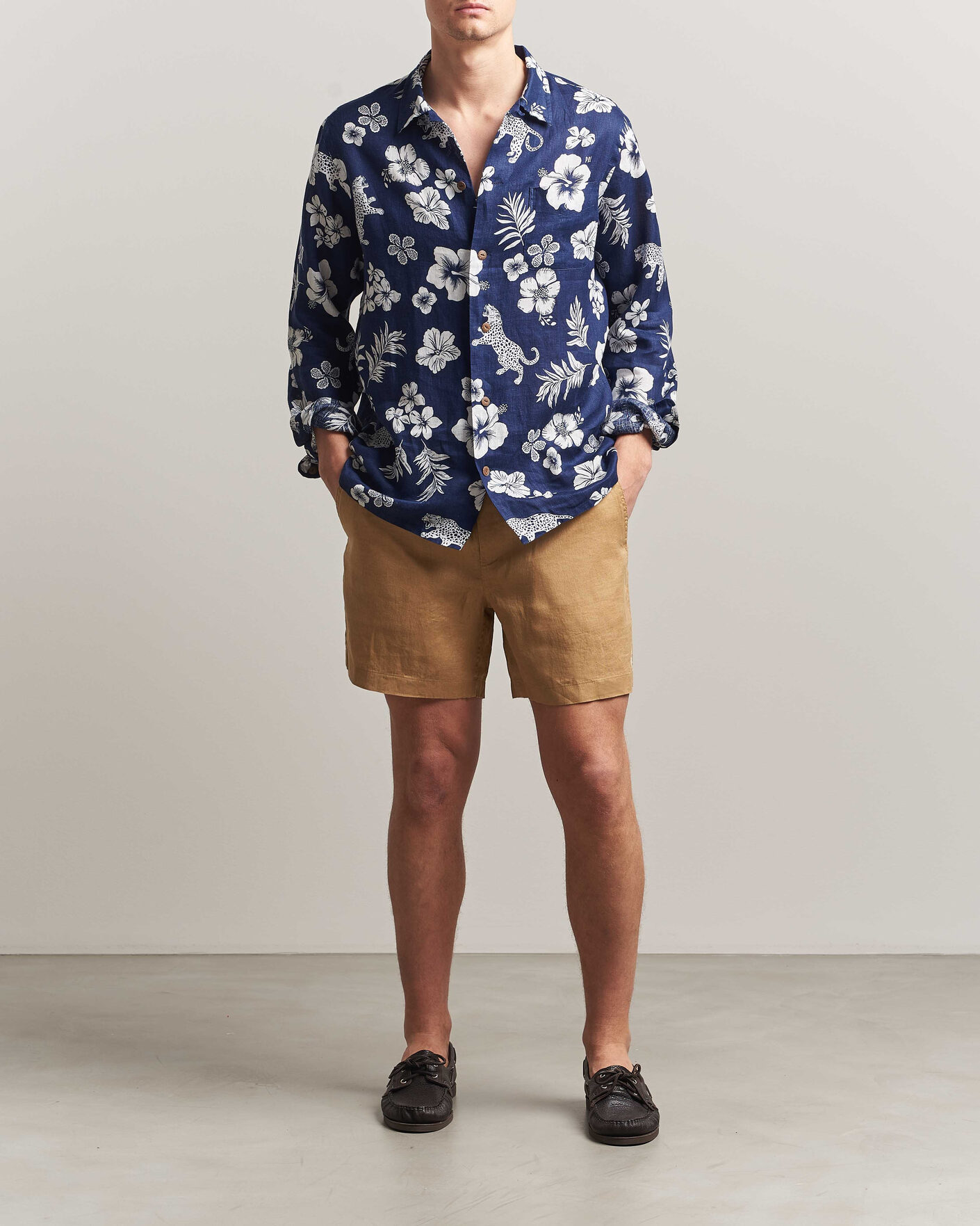 Hombres | Pantalones cortos | Polo Ralph Lauren | Dyed Linen Shorts Cafe Tan