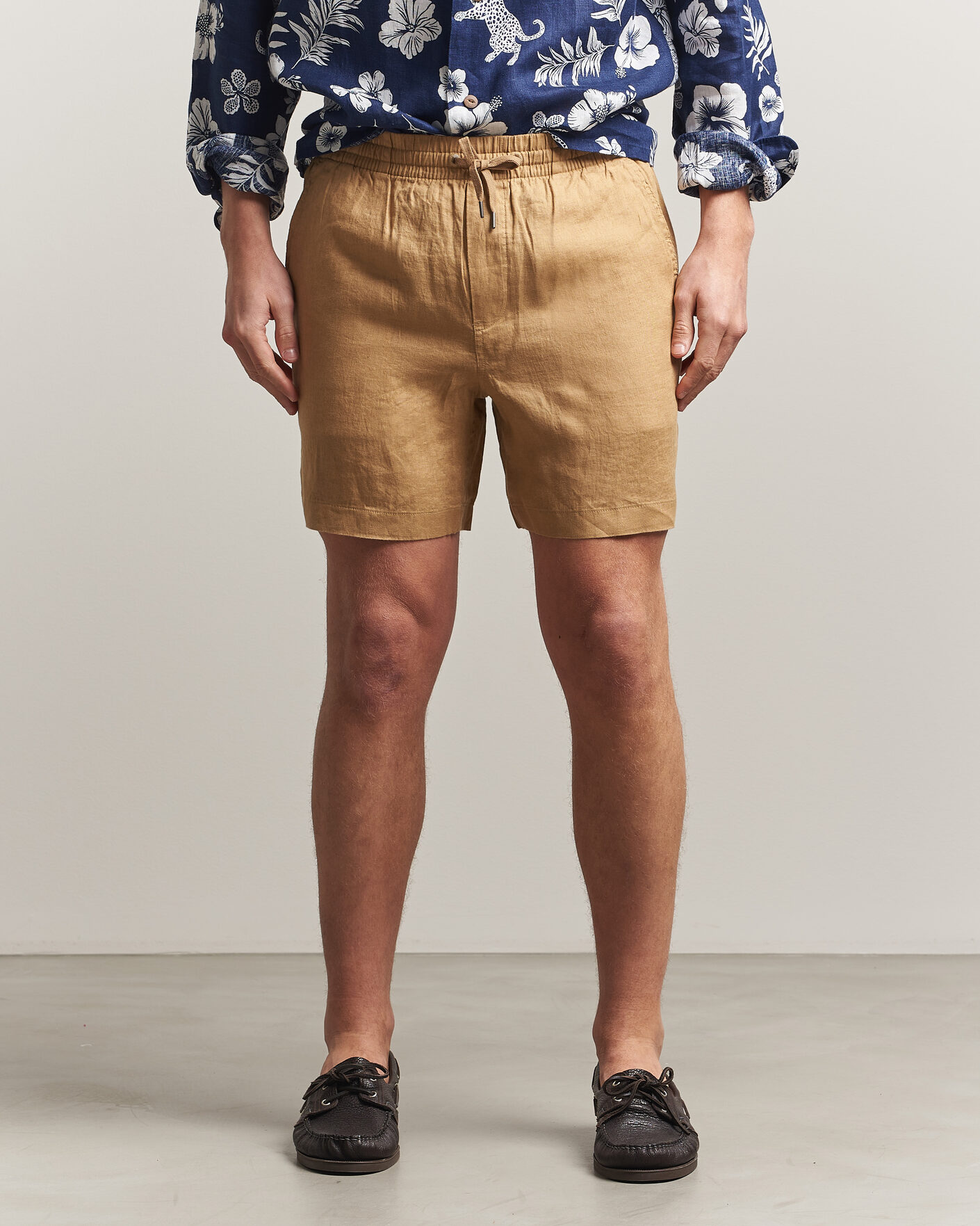 Hombres | Pantalones cortos | Polo Ralph Lauren | Dyed Linen Shorts Cafe Tan