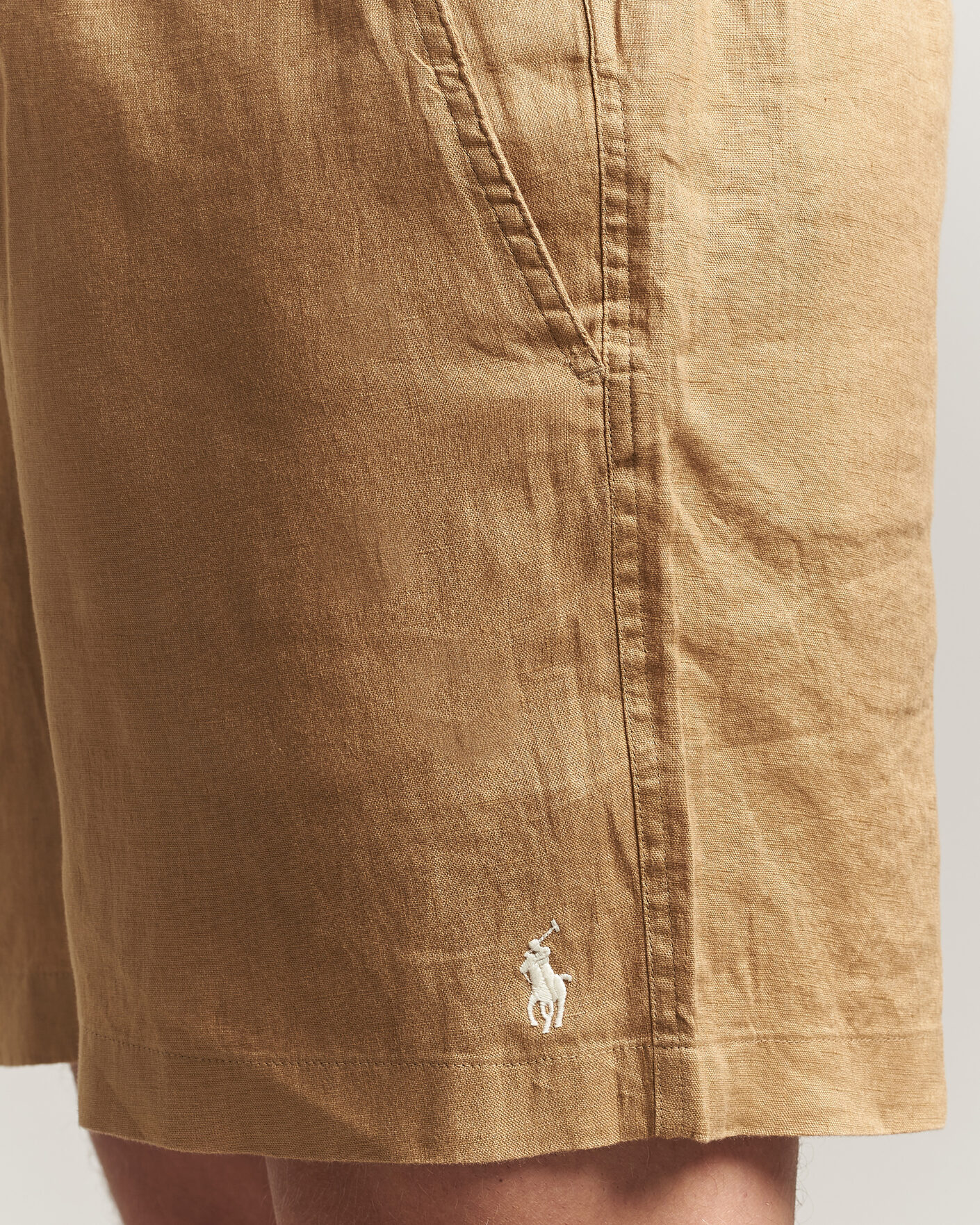 Hombres | Pantalones cortos | Polo Ralph Lauren | Dyed Linen Shorts Cafe Tan