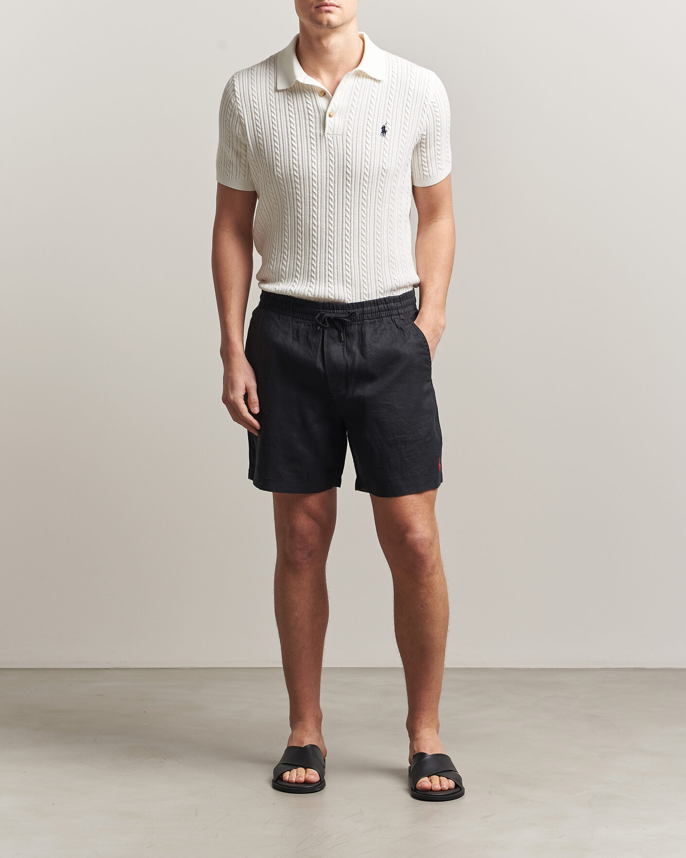 Hombres | Pantalones cortos | Polo Ralph Lauren | Dyed Linen Shorts Polo Black