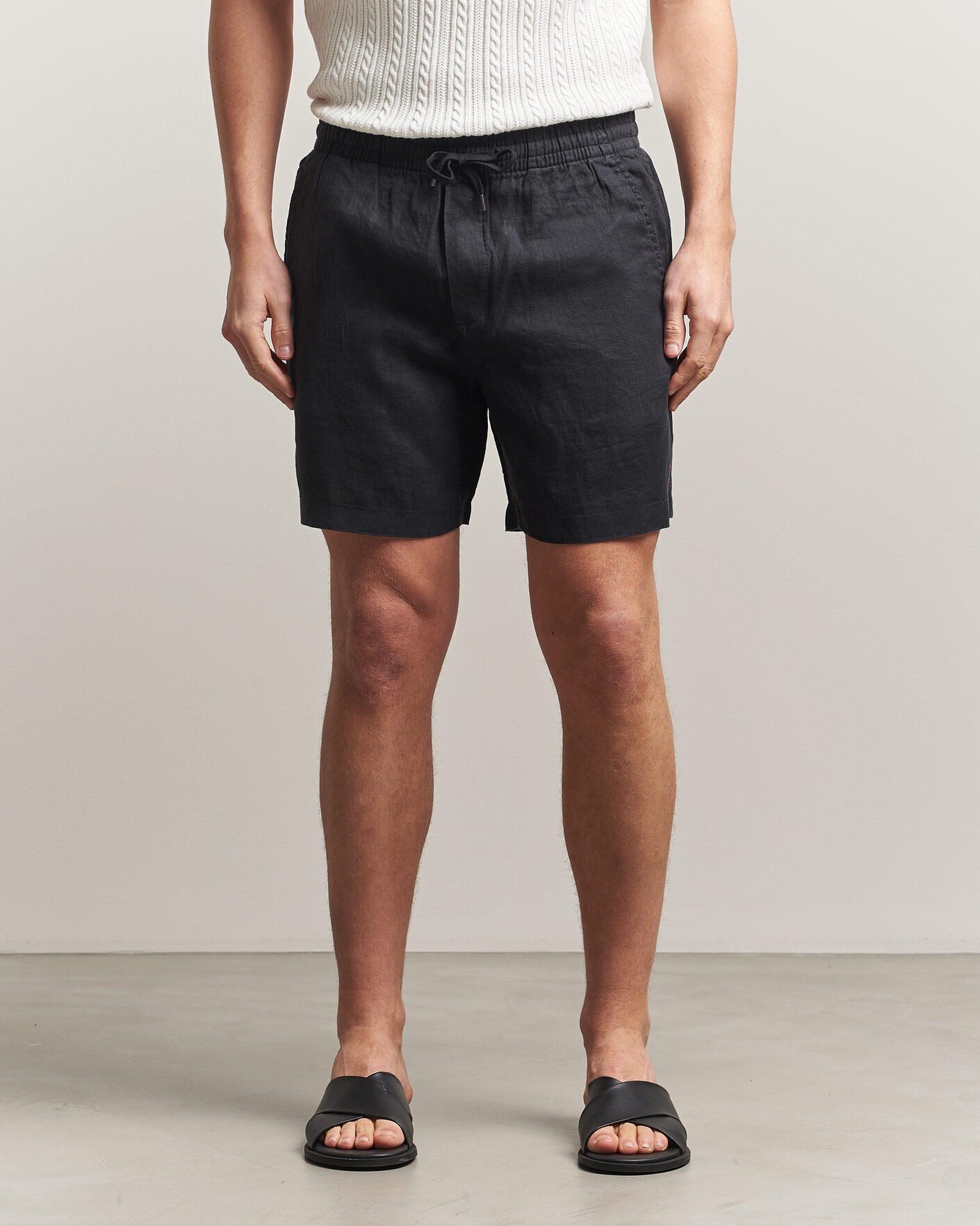 Hombres | Pantalones cortos | Polo Ralph Lauren | Dyed Linen Shorts Polo Black