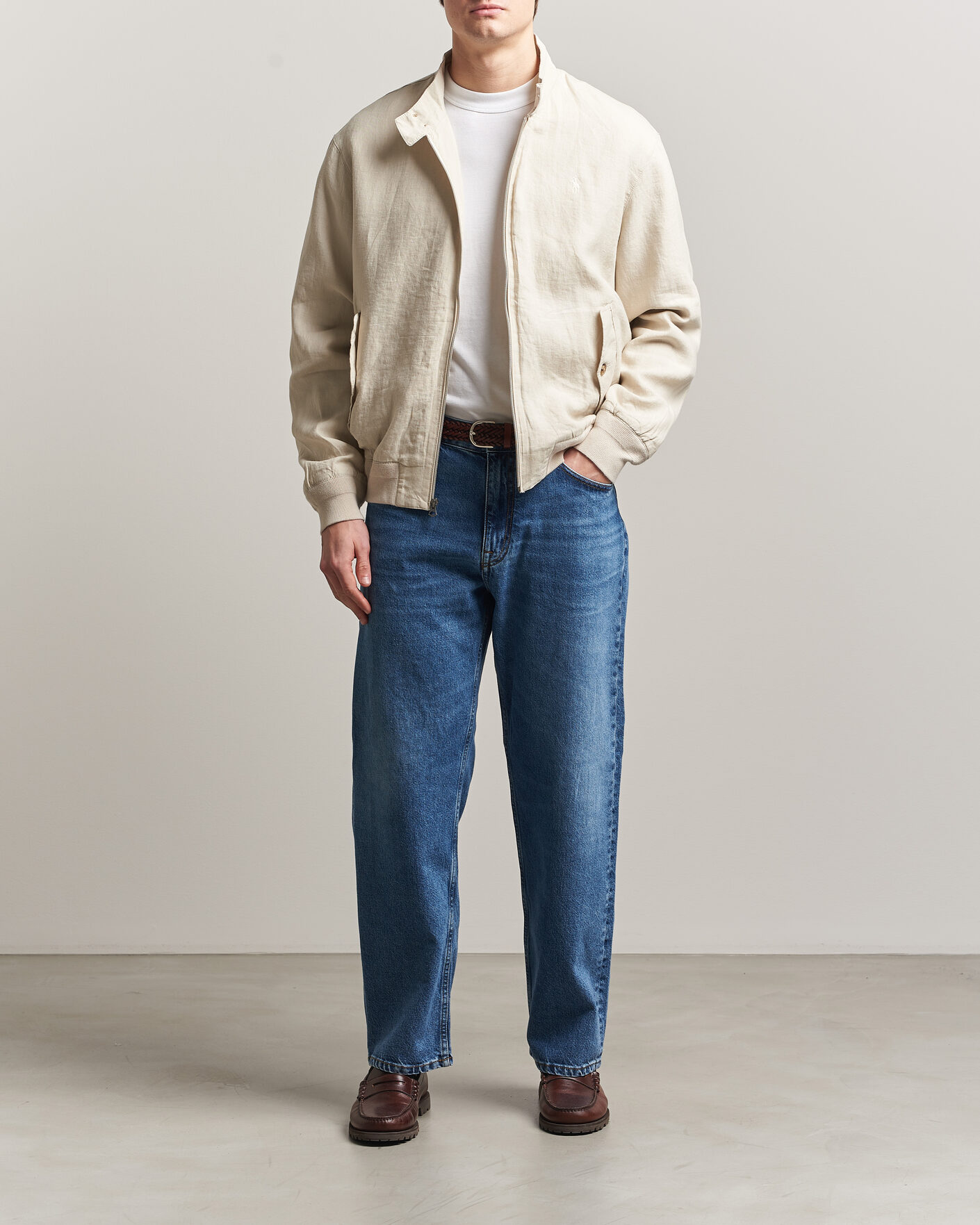 Hombres | Abrigos y chaquetas | Polo Ralph Lauren | Linen Herringbone Windbreaker Basic Sand