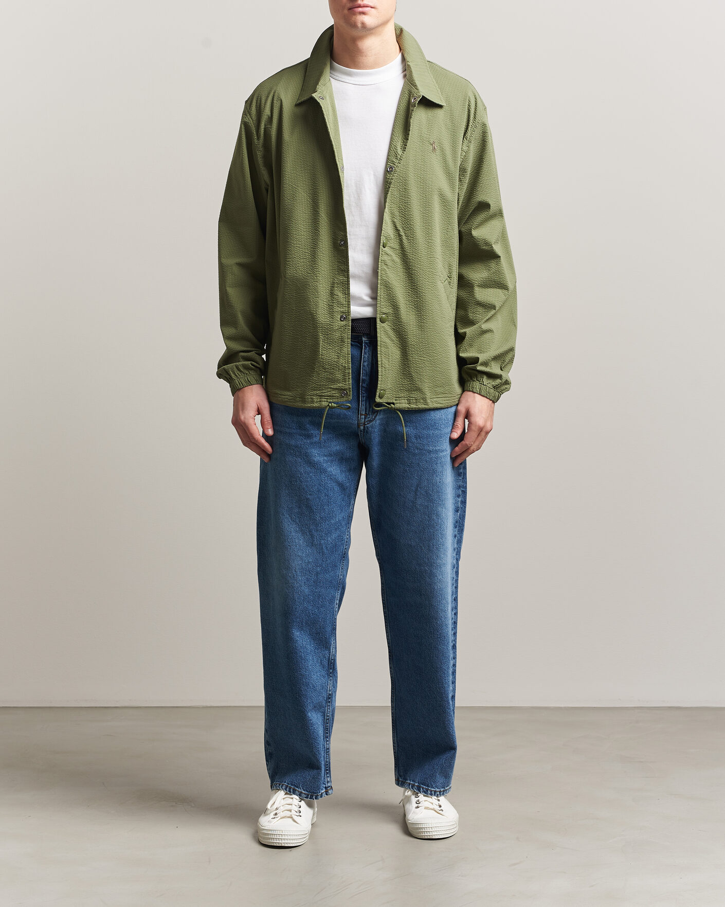 Hombres | Abrigos y chaquetas | Polo Ralph Lauren | Seersucker Windbreaker Jacket Supply Olive