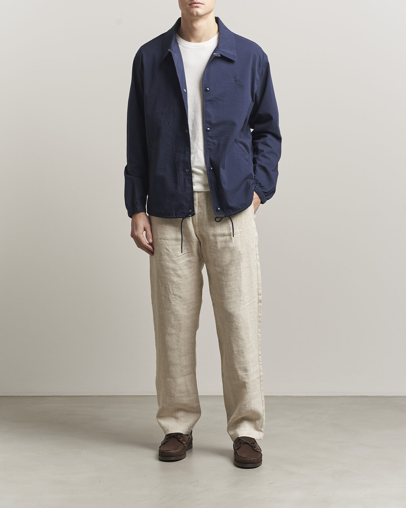 Hombres | Abrigos y chaquetas | Polo Ralph Lauren | Seersucker Windbreaker Jacket Newport Navy