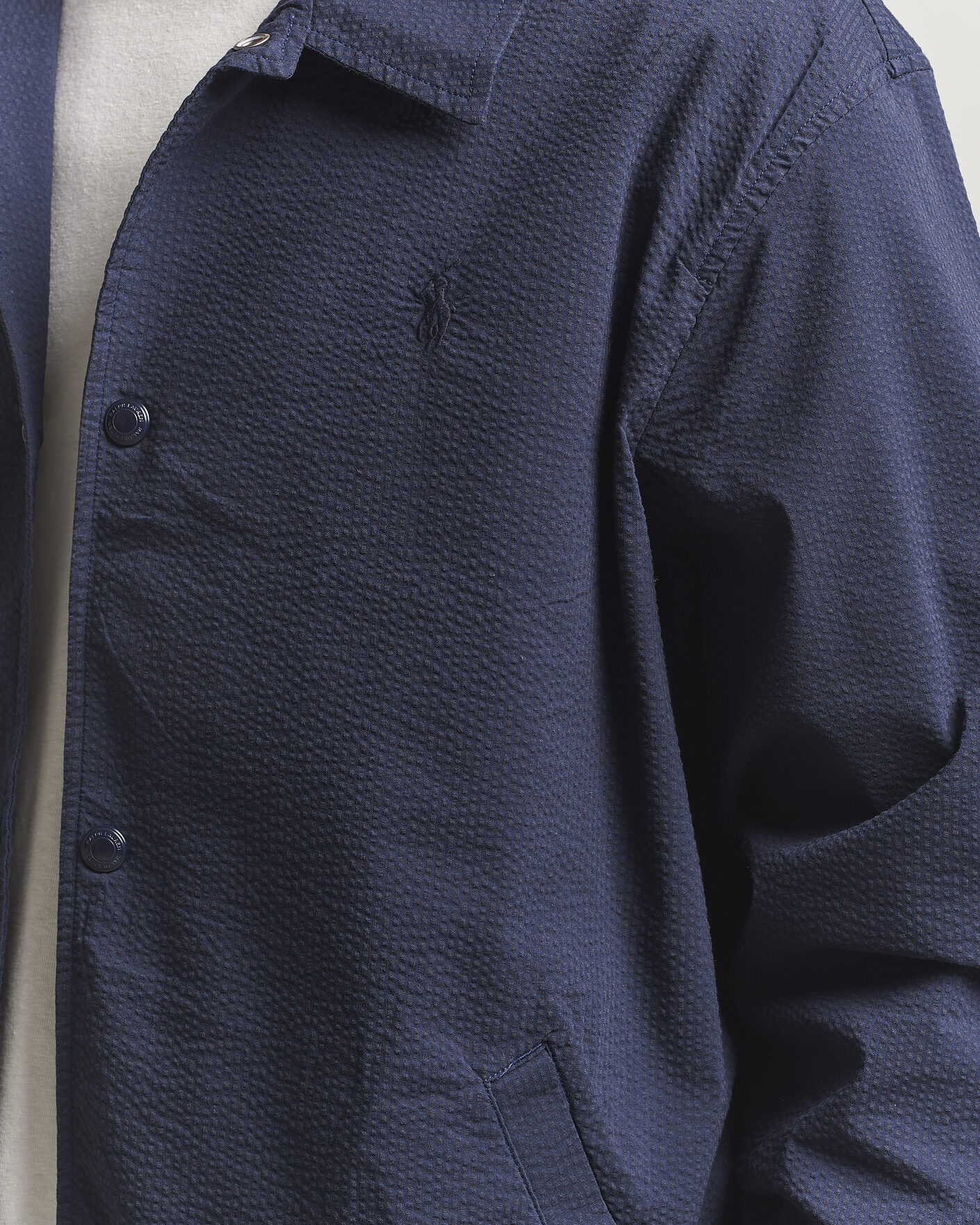 Hombres | Abrigos y chaquetas | Polo Ralph Lauren | Seersucker Windbreaker Jacket Newport Navy