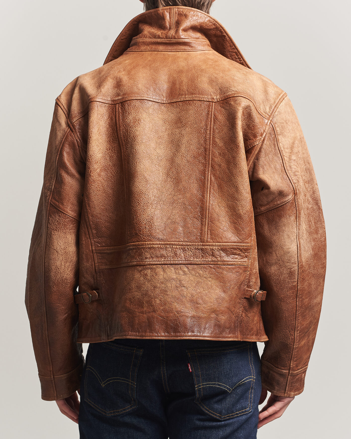 Hombres | Abrigos y chaquetas | Polo Ralph Lauren | Cow Leather Moto Jacket Brown