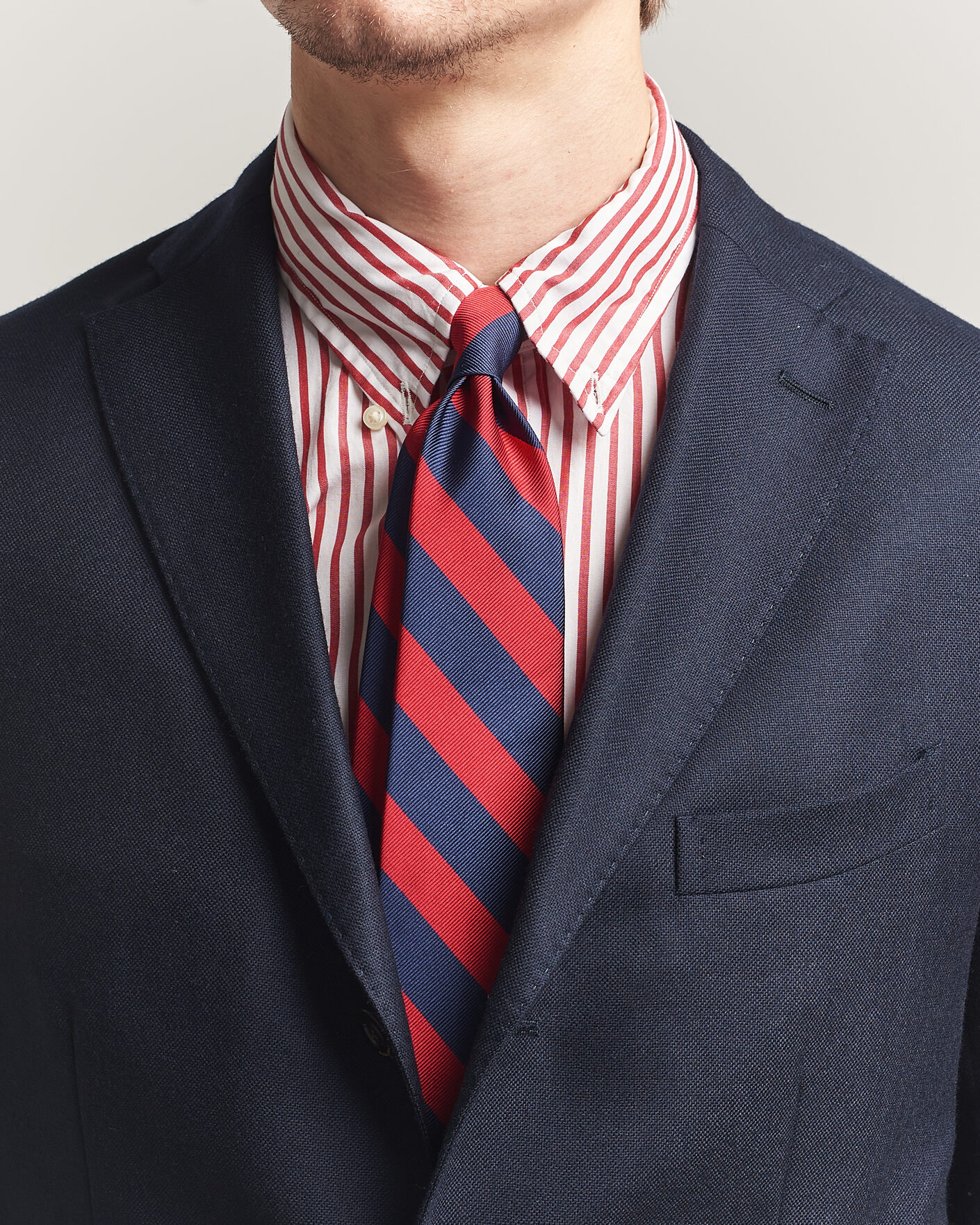 Hombres | Corbatas | Polo Ralph Lauren | Striped Club Tie Navy/Red