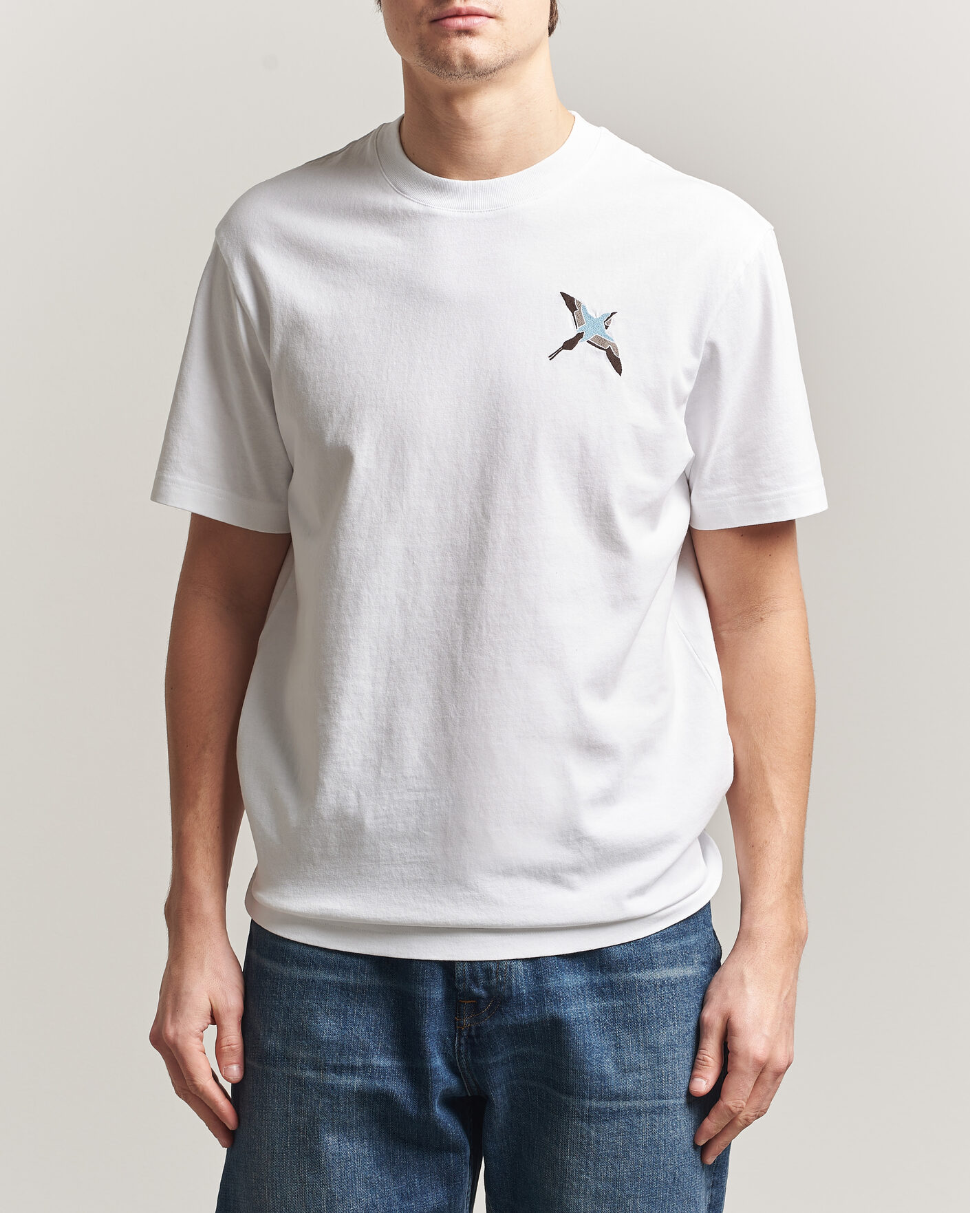Hombres | Camisetas | Axel Arigato | Micro Bee Bird T-Shirt White