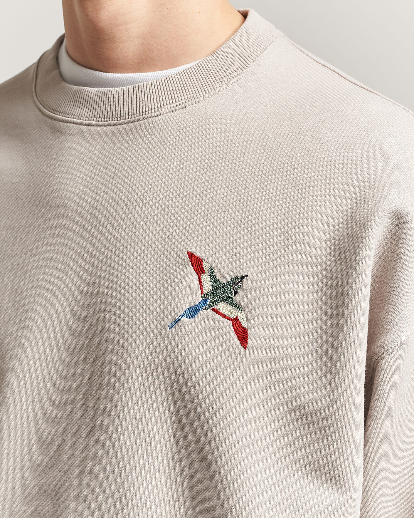 Hombres | Jerséis y prendas de punto | Axel Arigato | Micro Bee Bird Sweatshirt Stone