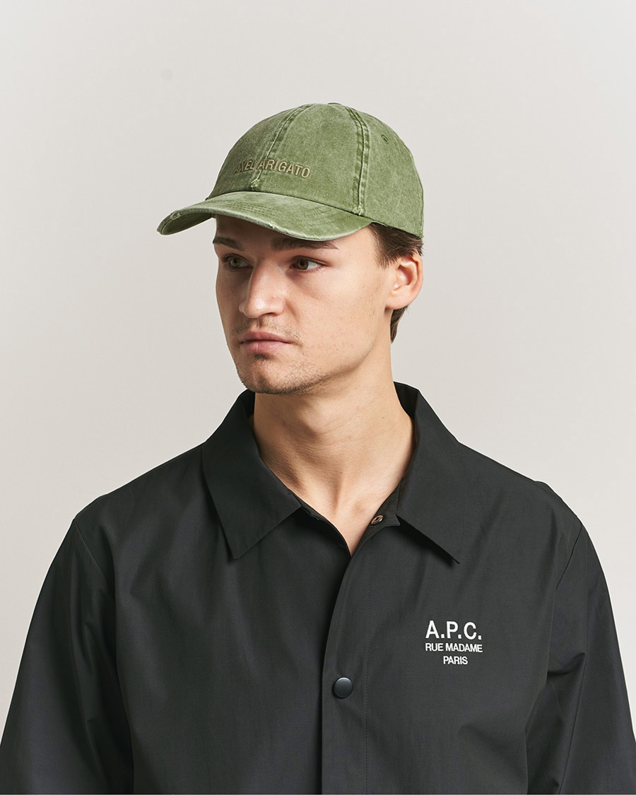 Hombres | Sombreros y gorras | Axel Arigato | AA Logo Cap Washed Green