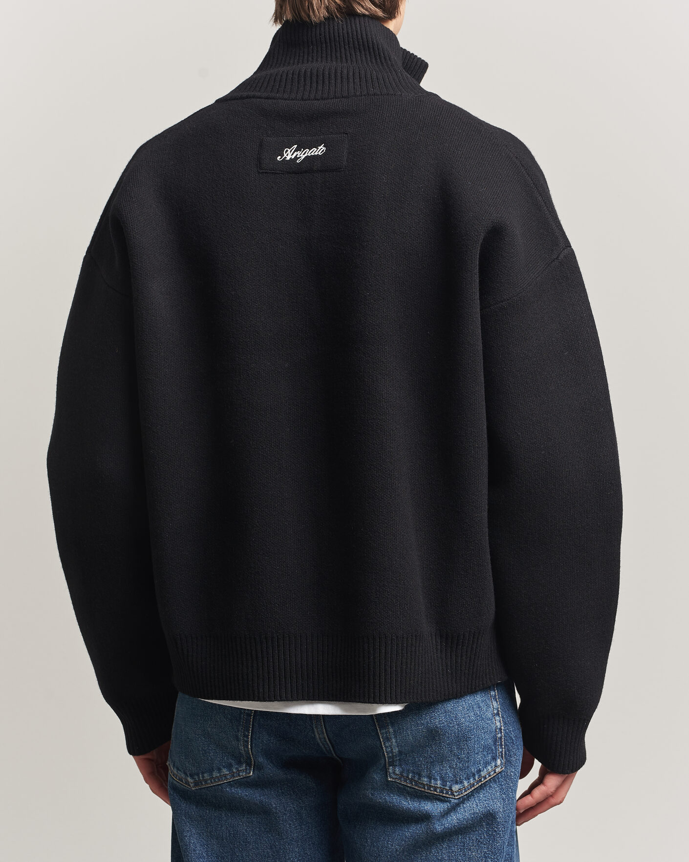 Hombres | Jerséis y prendas de punto | Axel Arigato | Core Zip-Up Sweater Black
