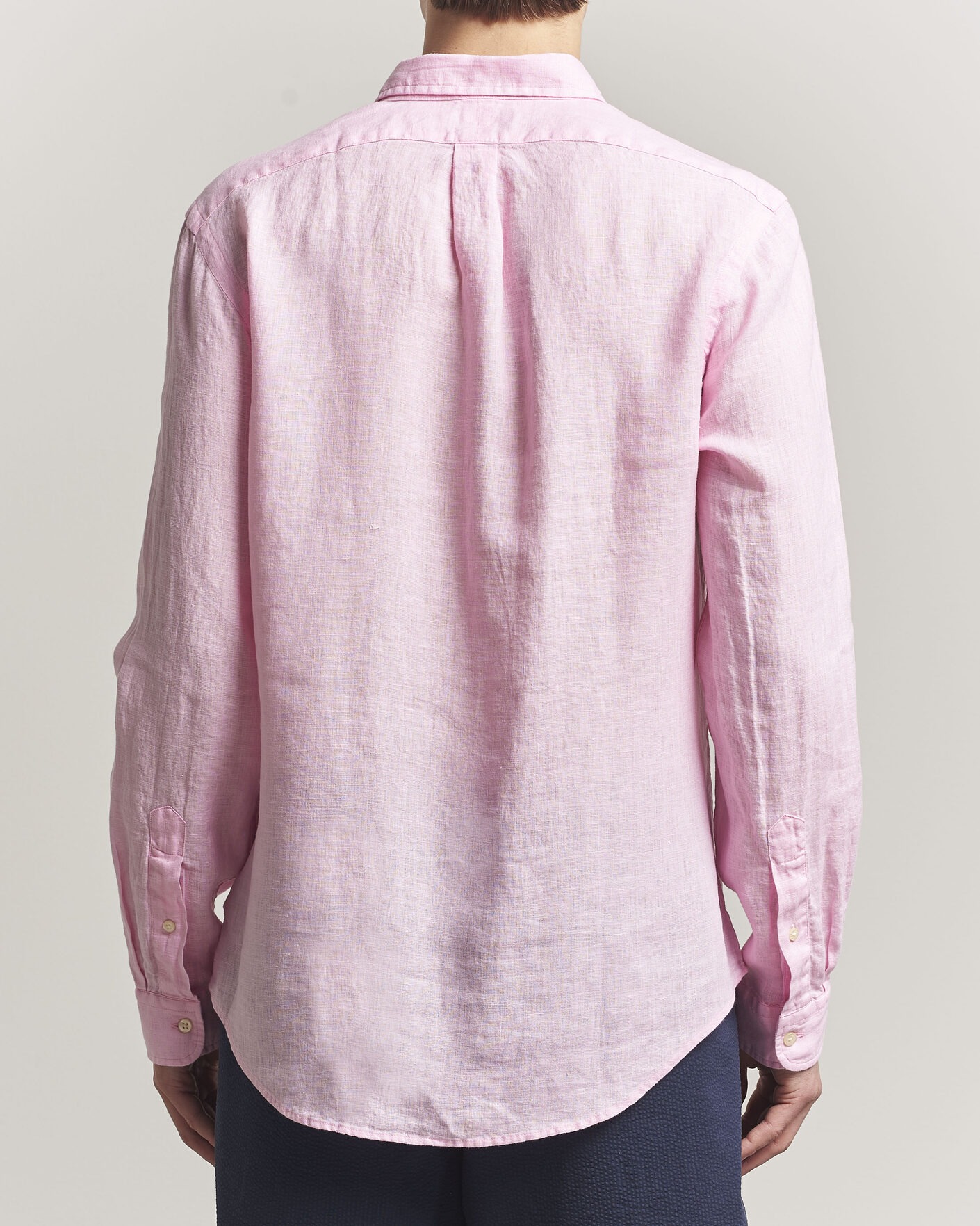 Hombres | Camisas | Polo Ralph Lauren | Slim Fit Linen Shirt Carmel Pink