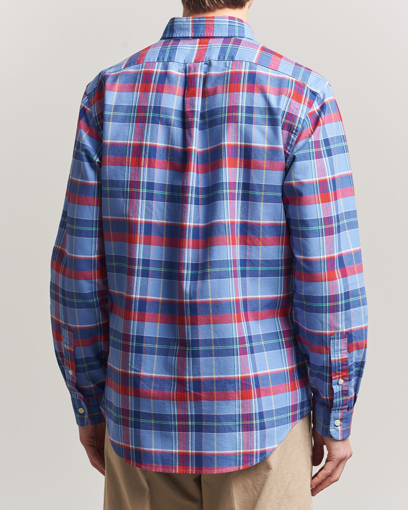 Hombres | Camisas | Polo Ralph Lauren | Custom Fit Check Oxford Shirt Blue Multi