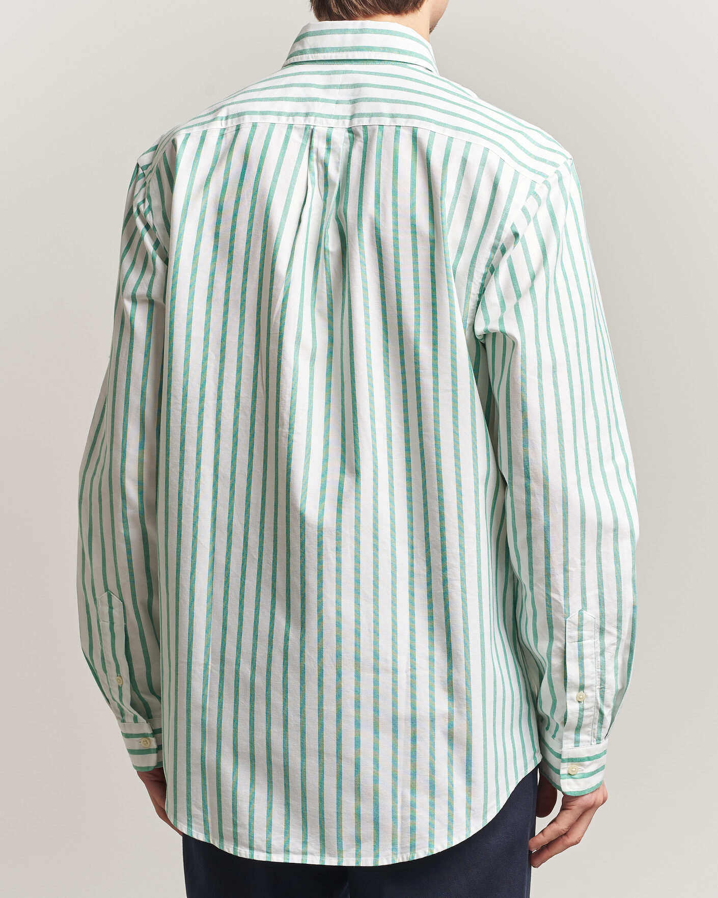 Hombres | Camisas | Polo Ralph Lauren | Custom Fit Striped Oxford Shirt Green