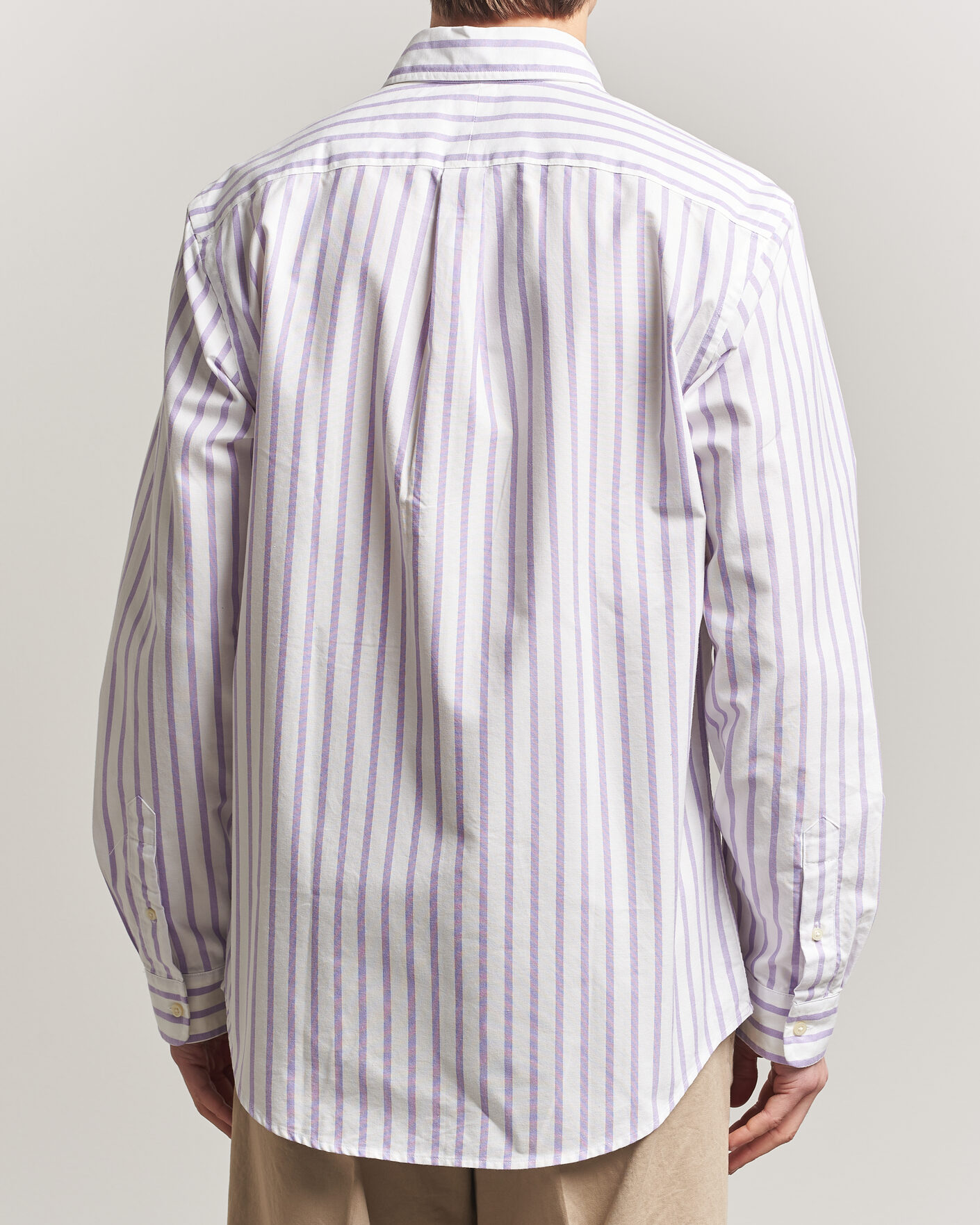 Hombres | Camisas | Polo Ralph Lauren | Custom Fit Striped Oxford Shirt Purple