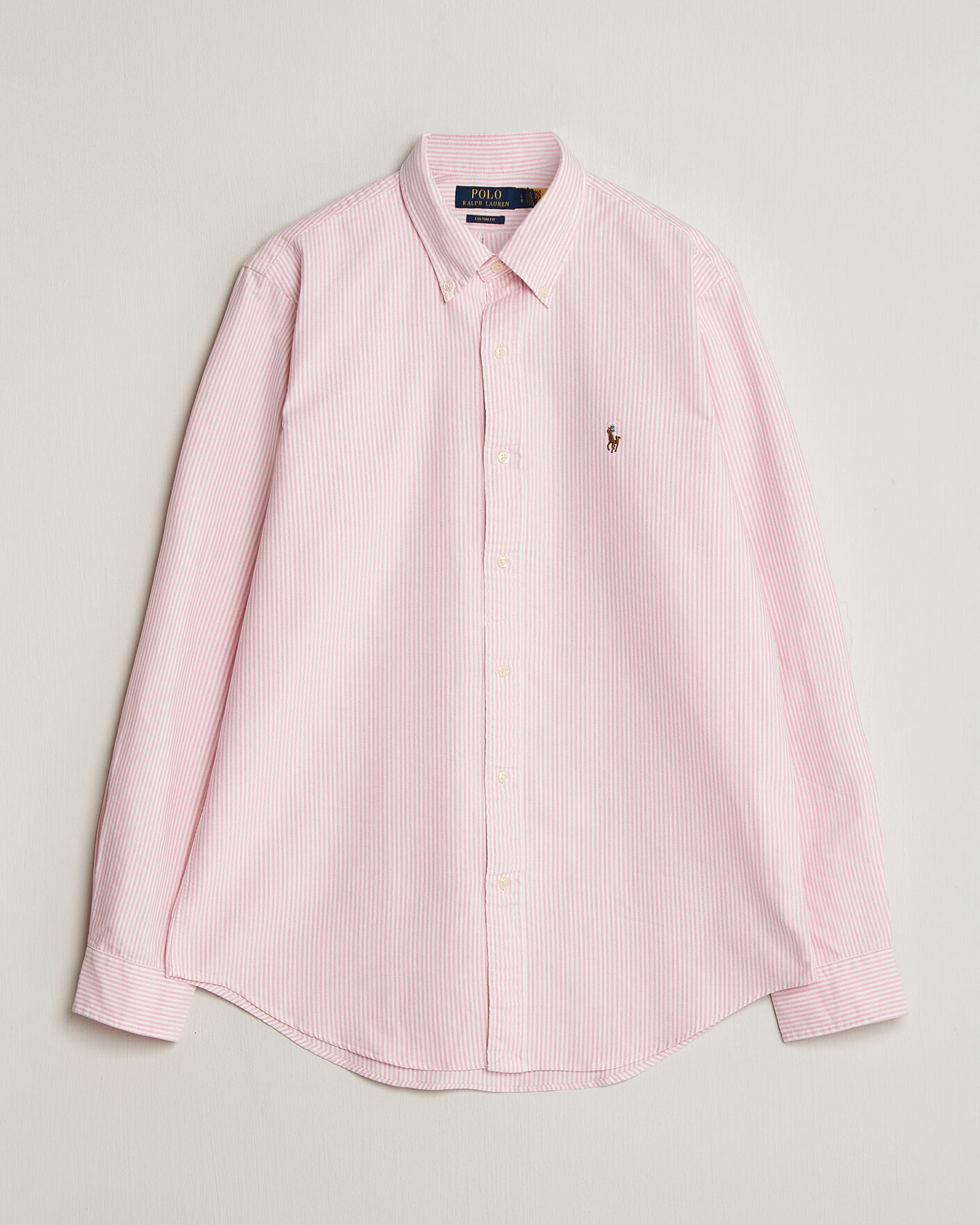 Hombres | Camisas | Polo Ralph Lauren | Custom Fit Micro Striped Oxford Shirt Pink