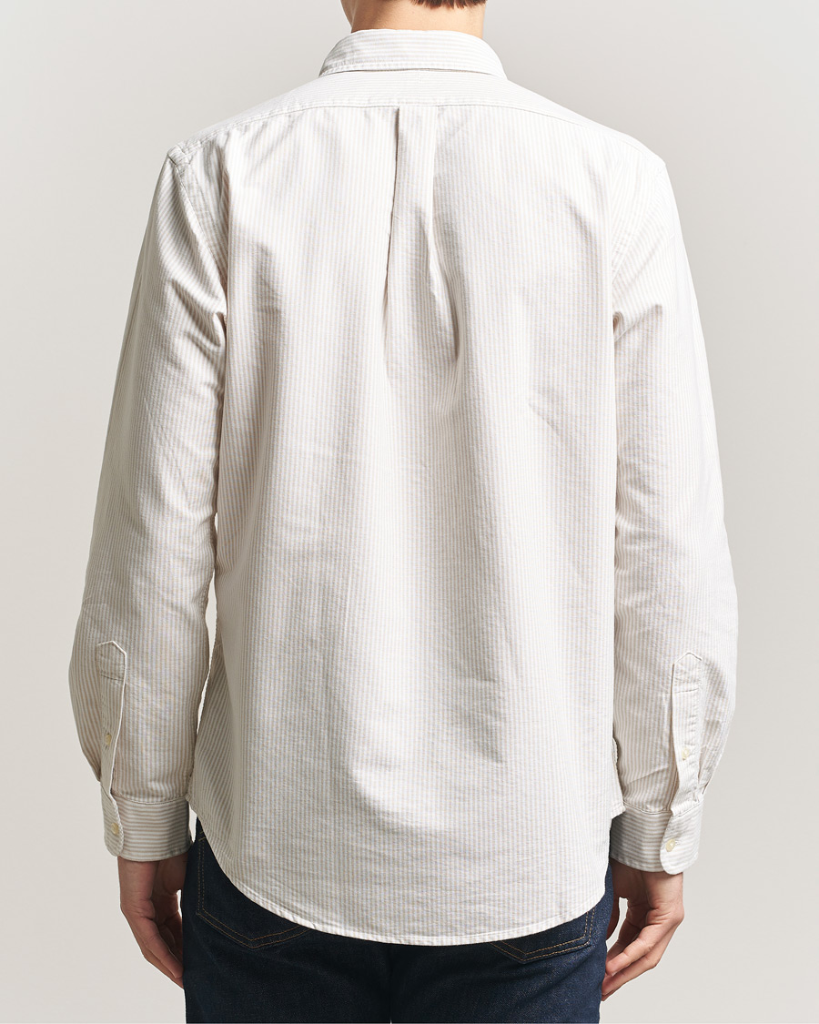 Hombres | Camisas | Polo Ralph Lauren | Custom Fit Micro Striped Oxford Shirt Beige
